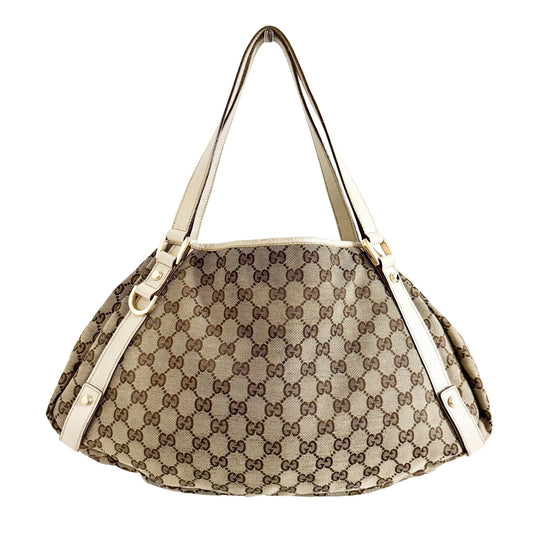 GUCCI GG Canvas Abbey Beige Tote Bag, in , Sold by HIVE PRELOVED - Totes, ,