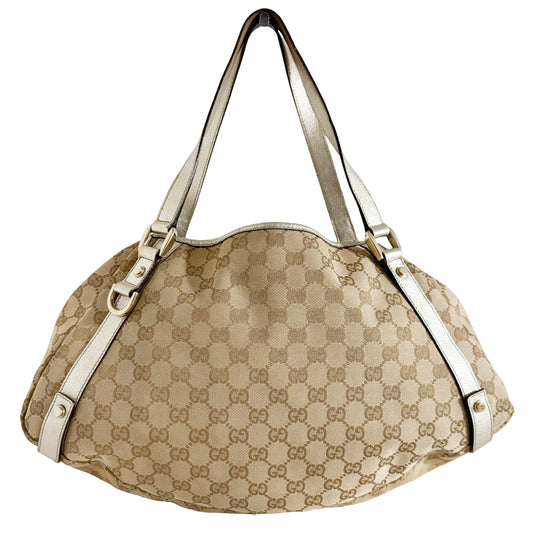 GUCCI GG Canvas Abbey Gold Tote bag, in , Sold by HIVE PRELOVED - Shoulder Bags, ,