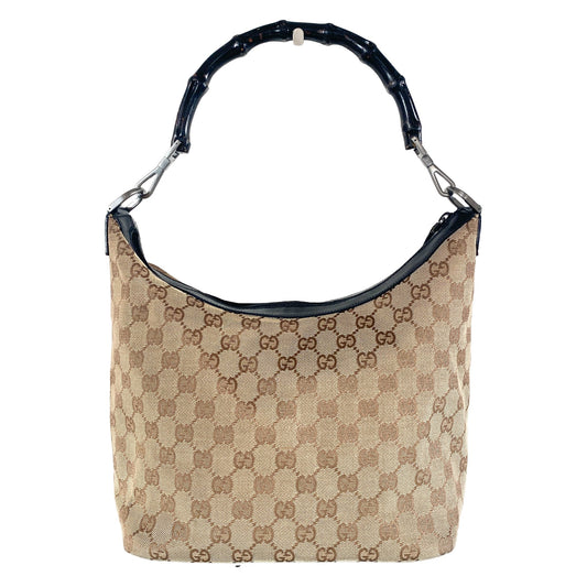 GUCCI GG Canvas Bamboo Hobo Shoulder Bag, in , Sold by HIVE PRELOVED - Shoulder Bags, ,