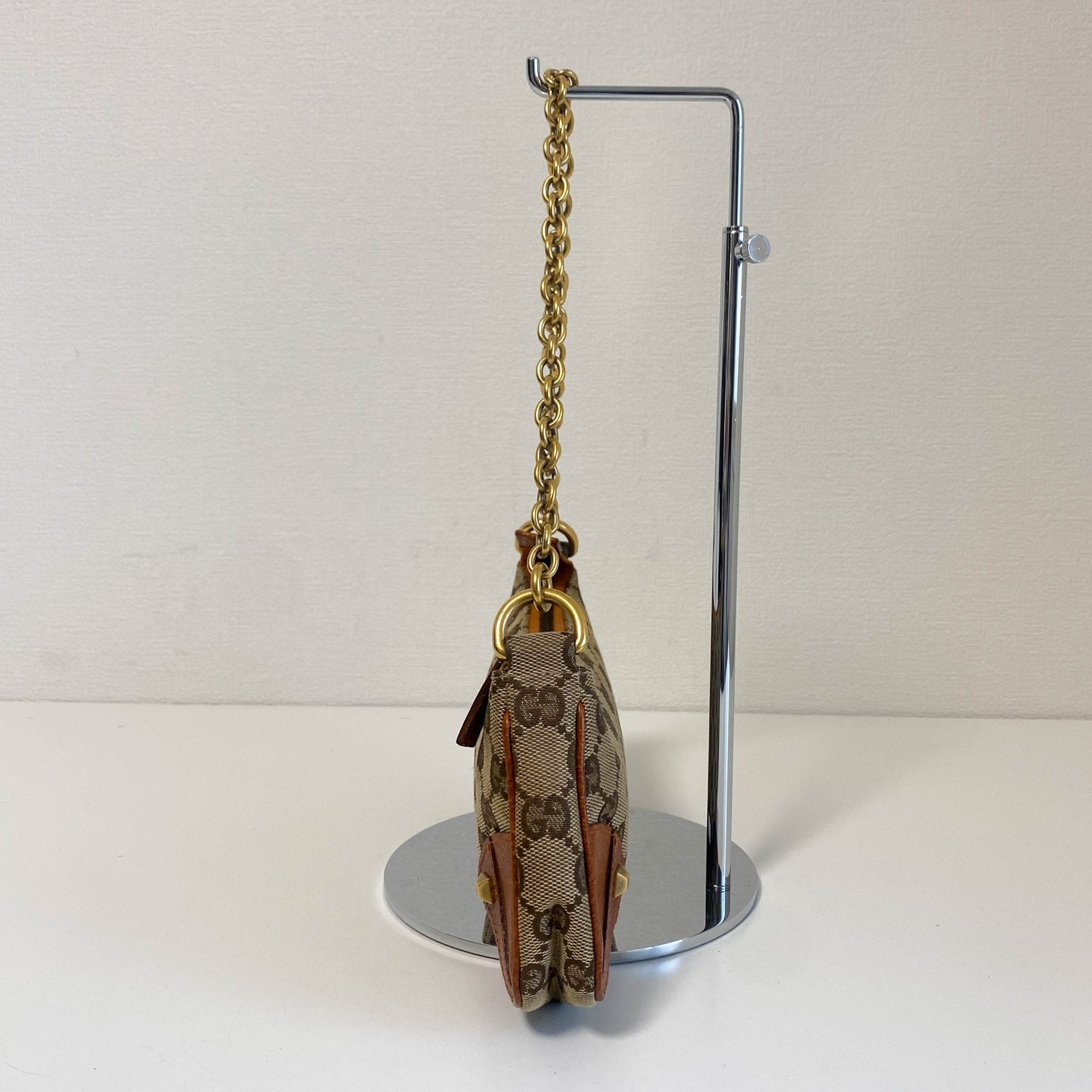 GUCCI GG Canvas Chain Pochette Accesories Shoulder Bag, in , Sold by HIVE PRELOVED - Shoulder Bags, ,