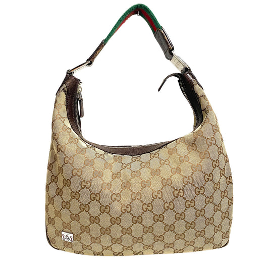 GUCCI GG Canvas Hobo Sherry Line Shoulder Bag, in , Sold by HIVE PRELOVED - Shoulder Bags, ,
