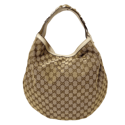 GUCCI GG Canvas Horsebit Catena Hobo Shoulder Bag, in , Sold by HIVE PRELOVED - Shoulder Bags, ,