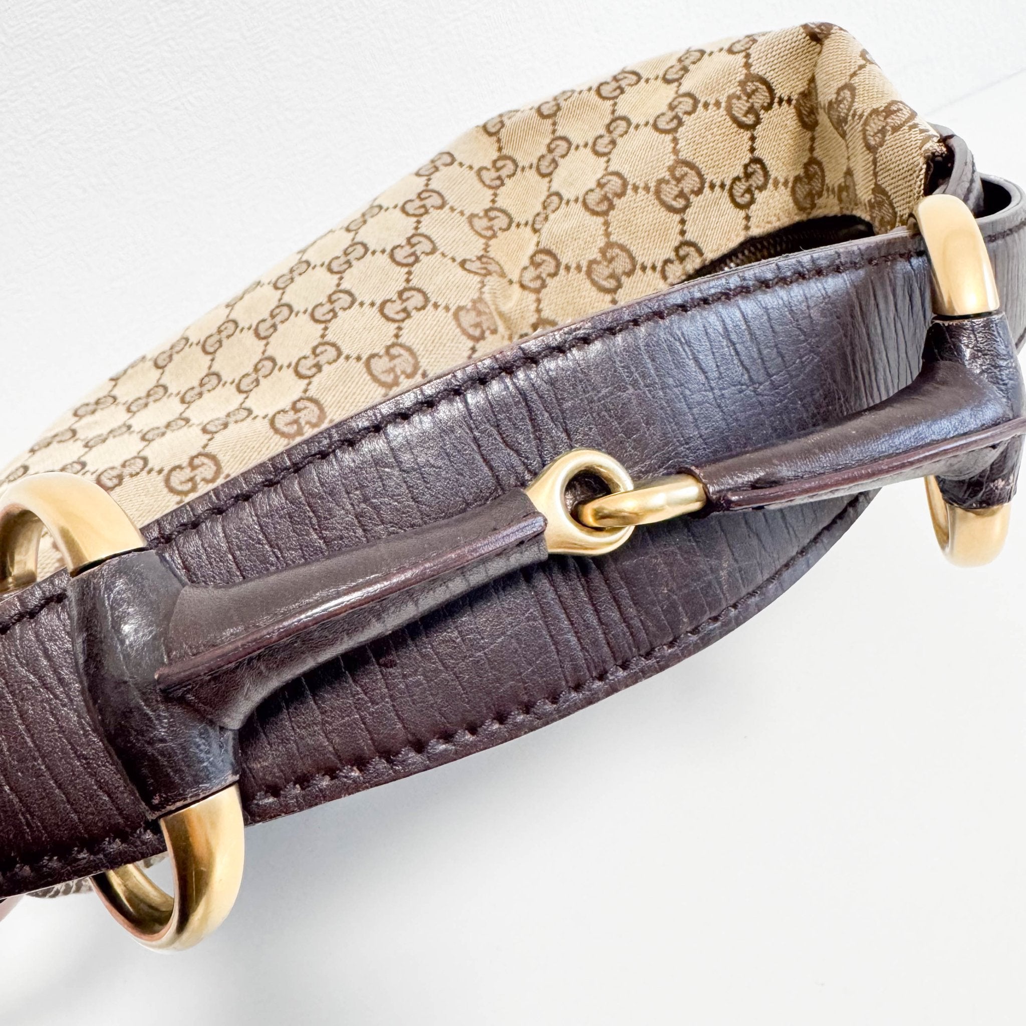 GUCCI GG Canvas Horsebit Hobo Bag, in , Sold by HIVE PRELOVED - Shoulder Bags, ,