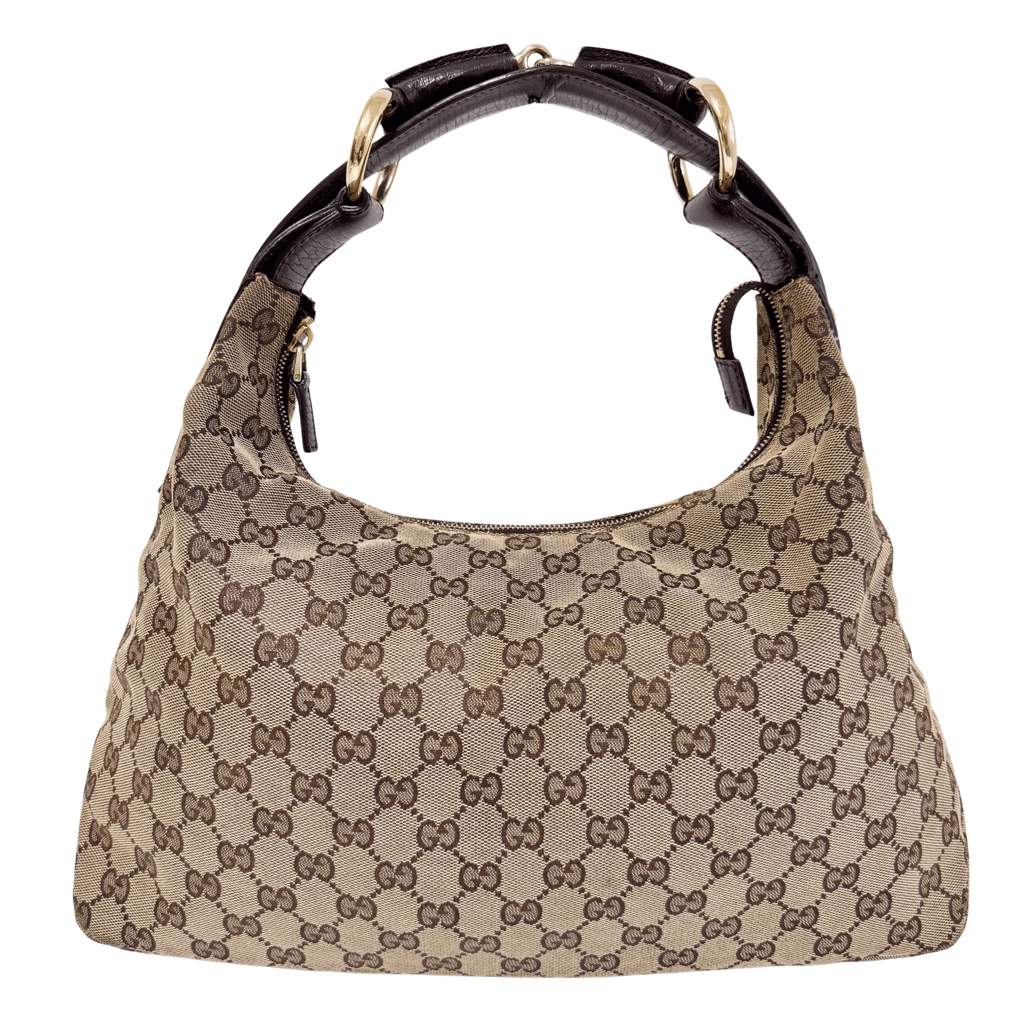 GUCCI GG Canvas Horsebit Hobo Bag, in , Sold by HIVE PRELOVED - Shoulder Bags, ,