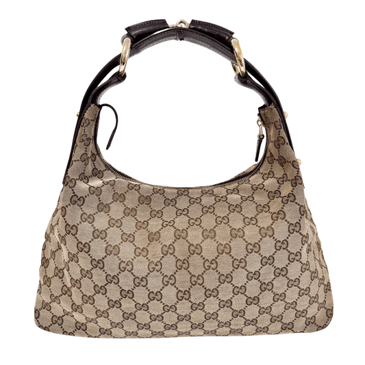 GUCCI GG Canvas Horsebit Hobo Bag, in , Sold by HIVE PRELOVED - Shoulder Bags, ,