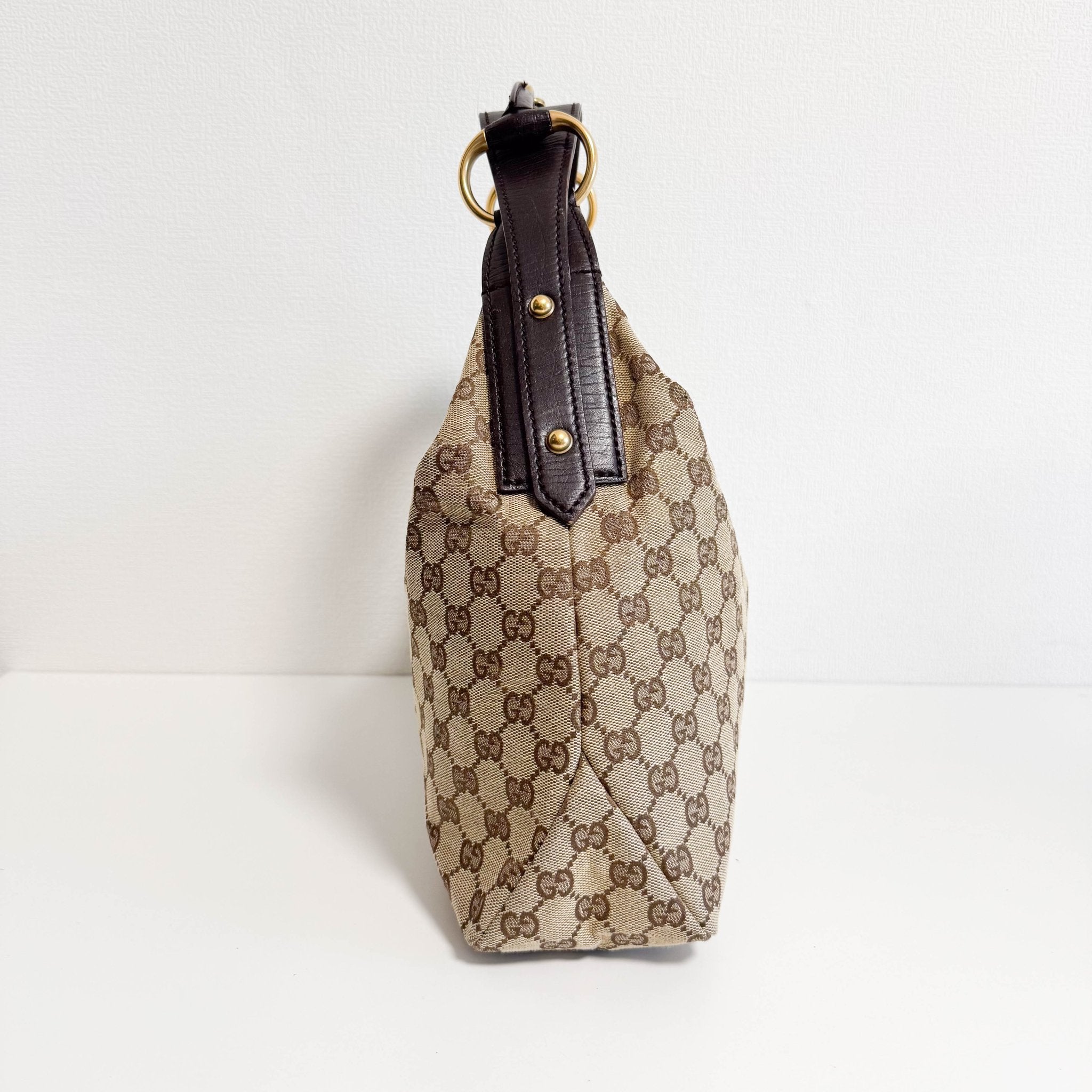 GUCCI GG Canvas Horsebit Hobo Bag, in , Sold by HIVE PRELOVED - Shoulder Bags, ,