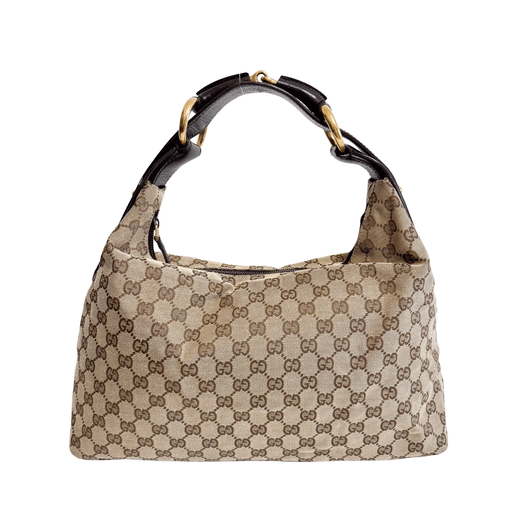 GUCCI GG Canvas Horsebit Hobo Bag, in , Sold by HIVE PRELOVED - Shoulder Bags, ,