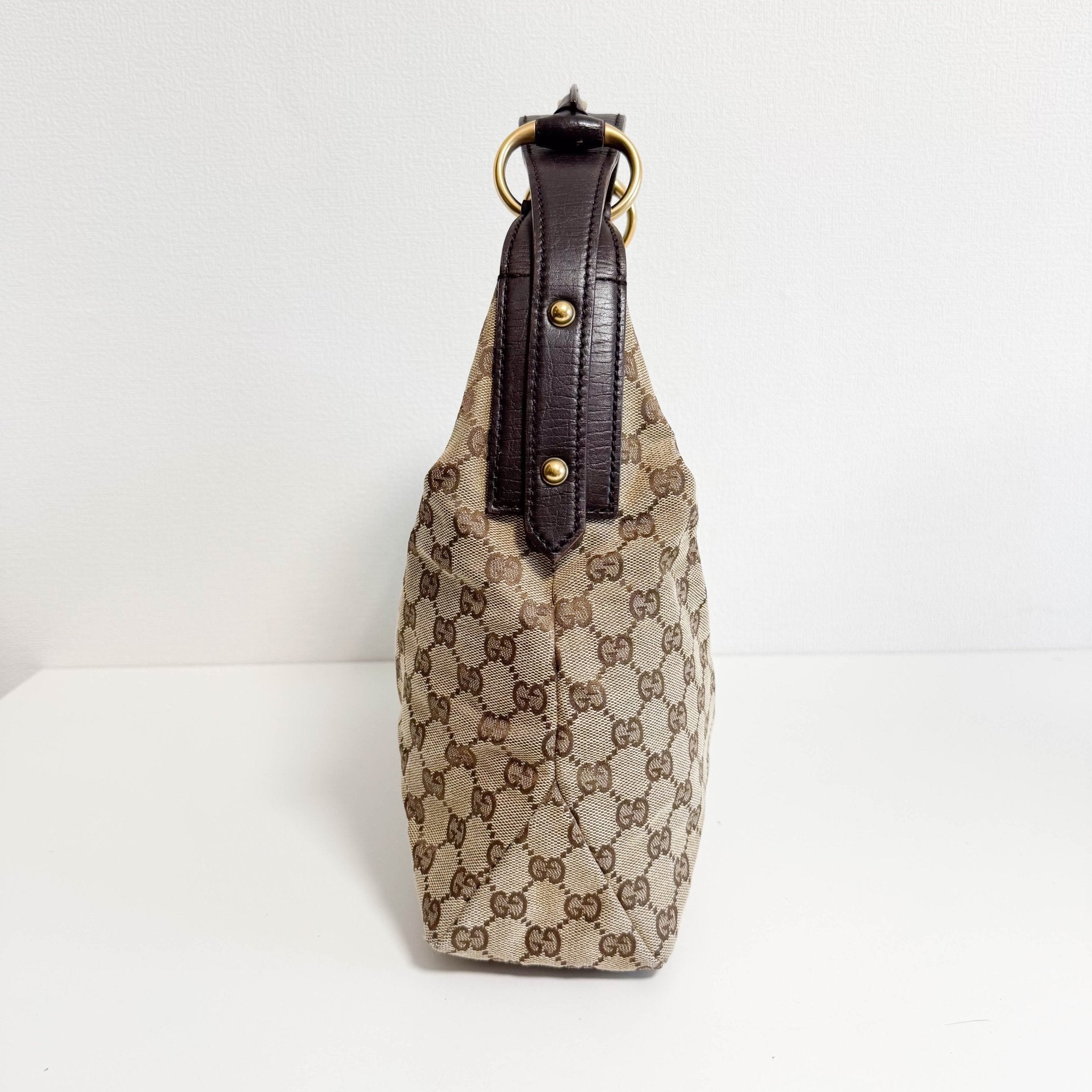 GUCCI GG Canvas Horsebit Hobo Bag, in , Sold by HIVE PRELOVED - Shoulder Bags, ,