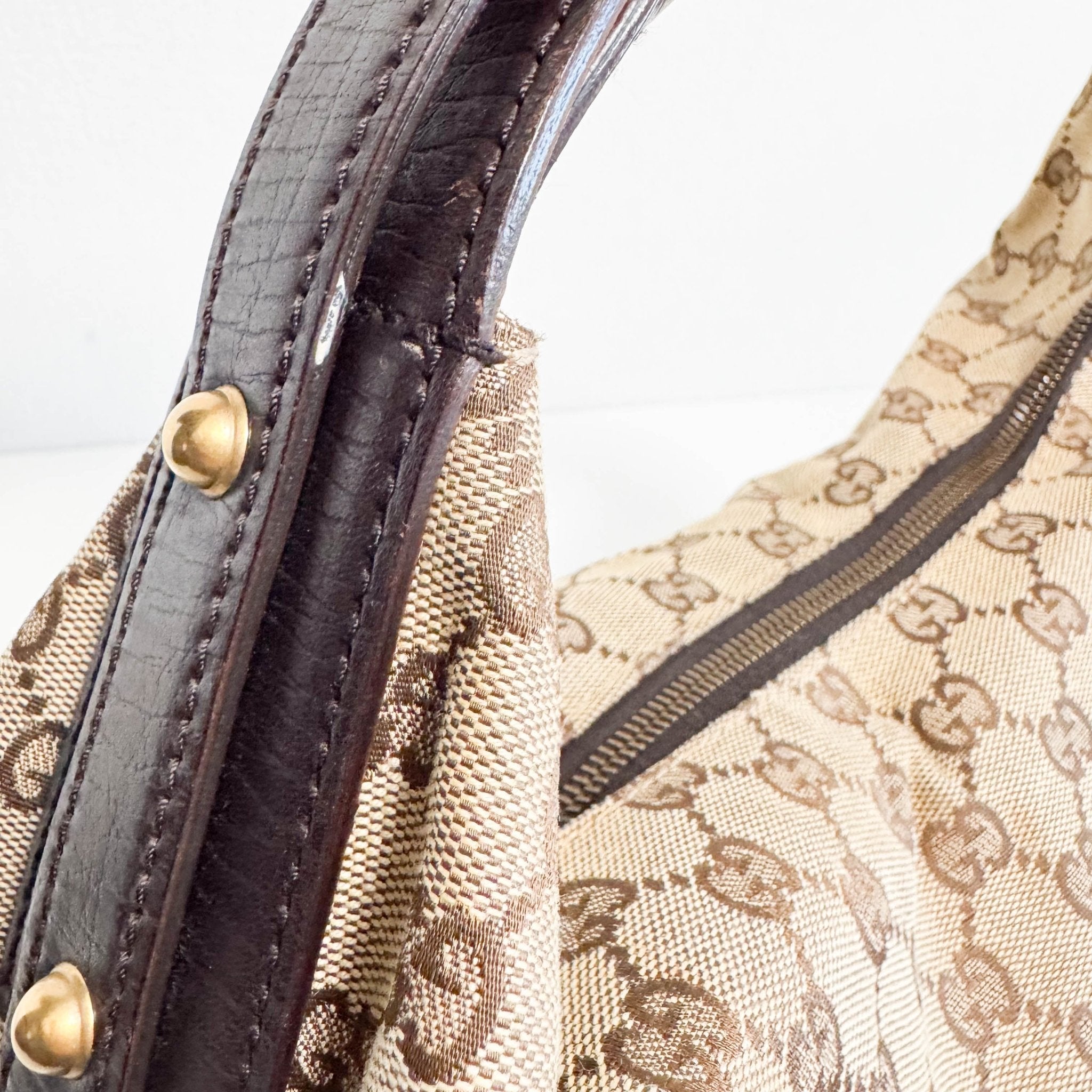 GUCCI GG Canvas Horsebit Hobo Bag, in , Sold by HIVE PRELOVED - Shoulder Bags, ,