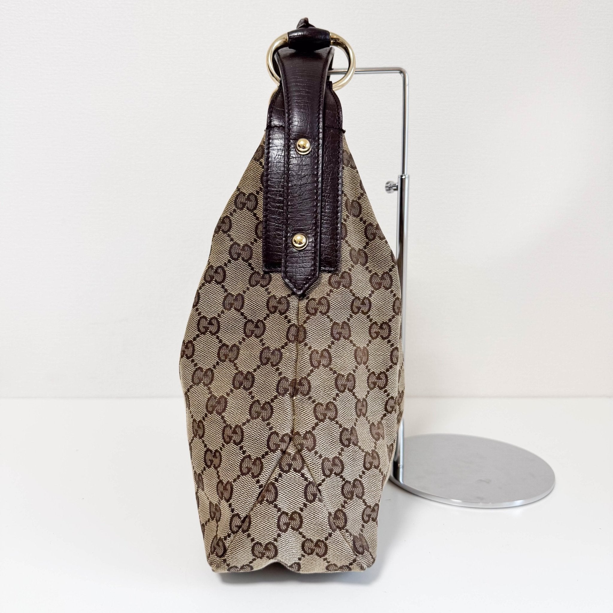 GUCCI GG Canvas Horsebit Hobo Bag, in , Sold by HIVE PRELOVED - Shoulder Bags, ,