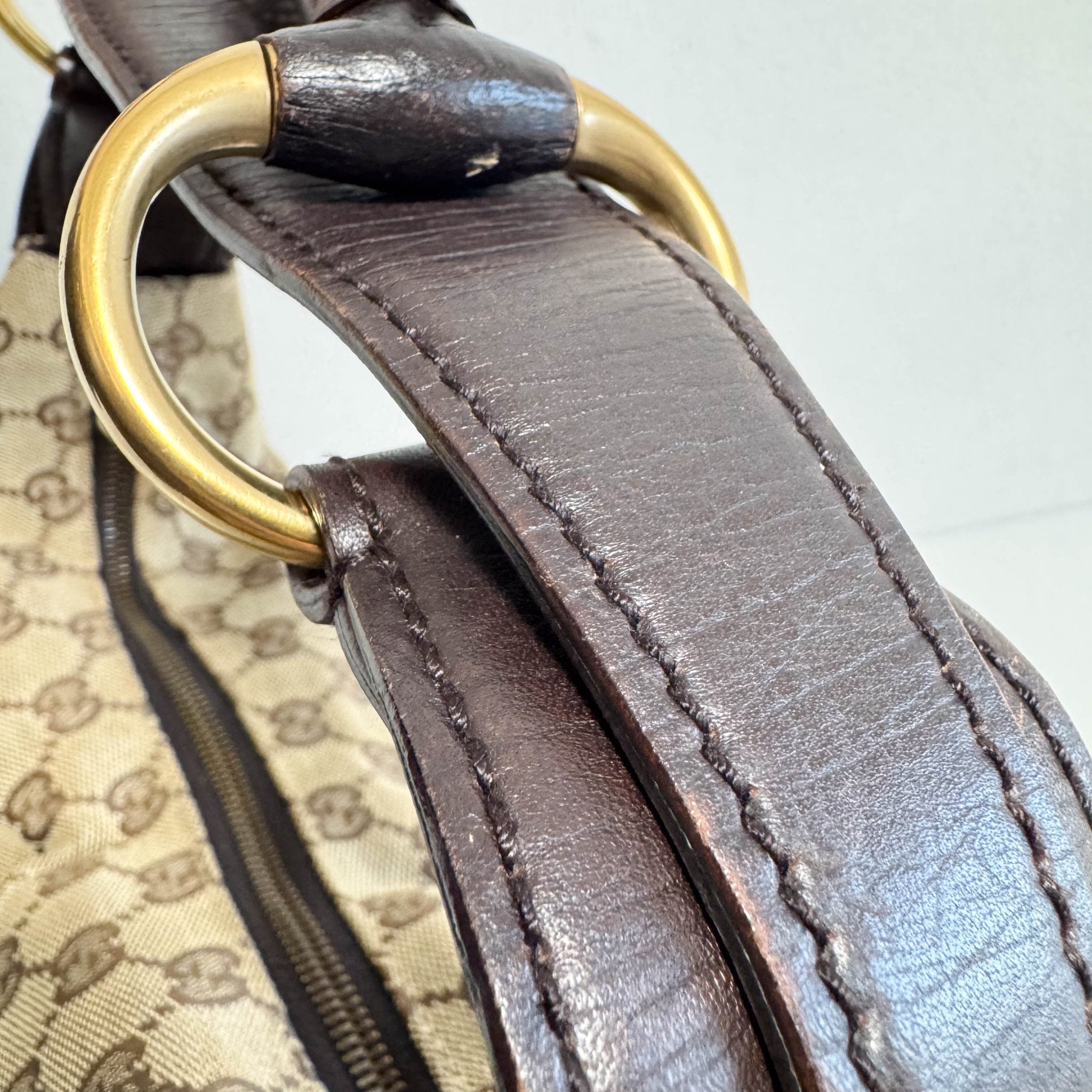 GUCCI GG Canvas Horsebit Hobo Bag, in , Sold by HIVE PRELOVED - Shoulder Bags, ,