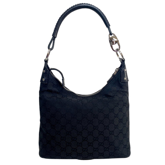 GUCCI GG Canvas Leather Handle Shoulder Bag, in , Sold by HIVE PRELOVED - Shoulder Bags, ,