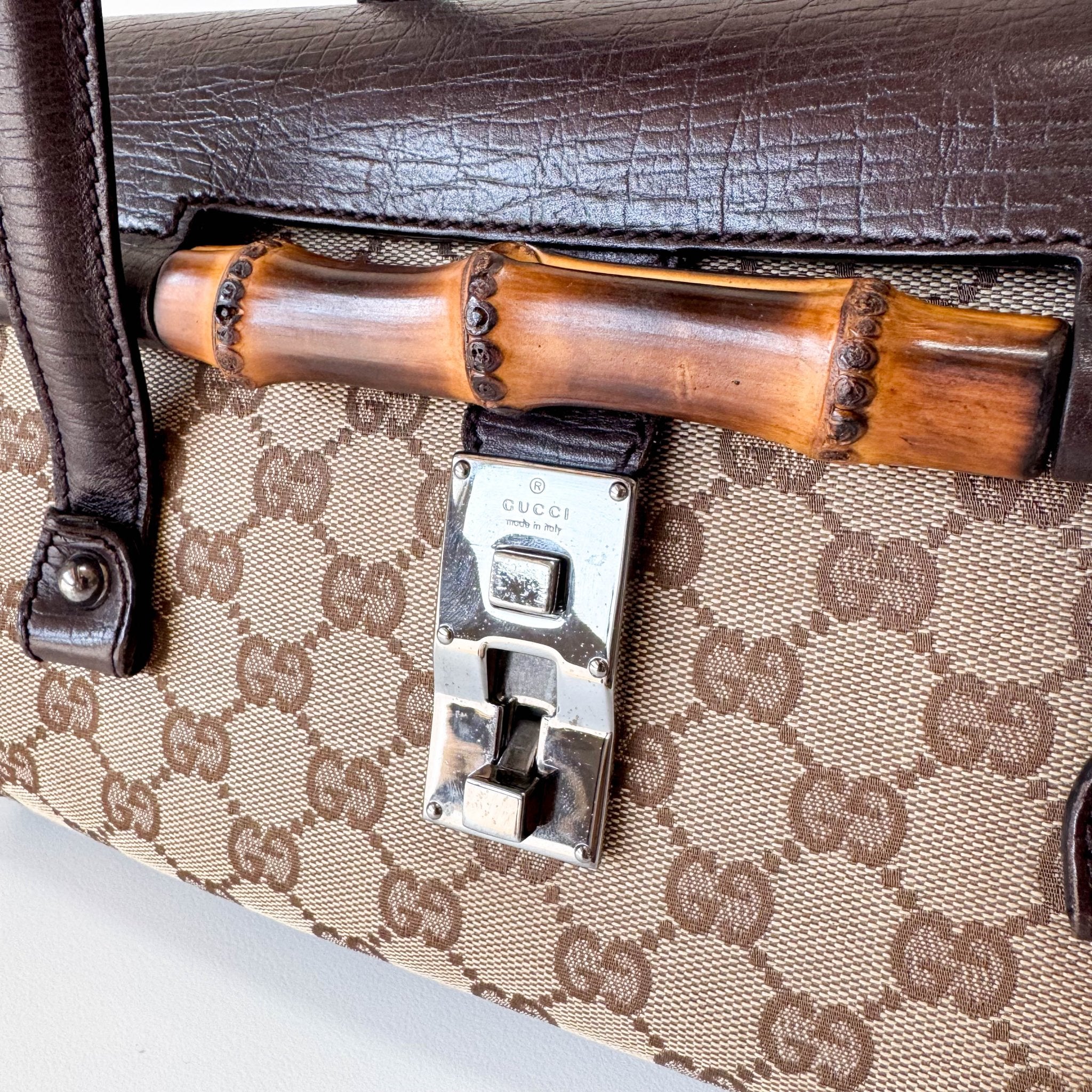 GUCCI GG Canvas Leather Shoulder Bag, in , Sold by HIVE PRELOVED - Shoulder Bags, ,