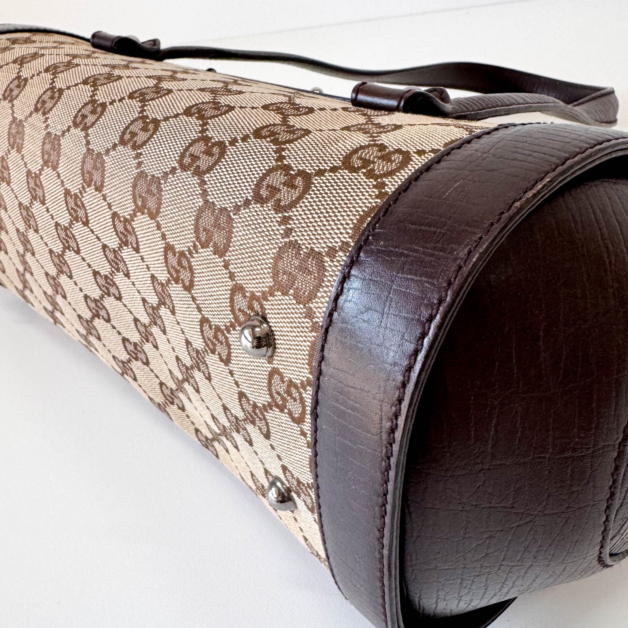 GUCCI GG Canvas Leather Shoulder Bag, in , Sold by HIVE PRELOVED - Shoulder Bags, ,