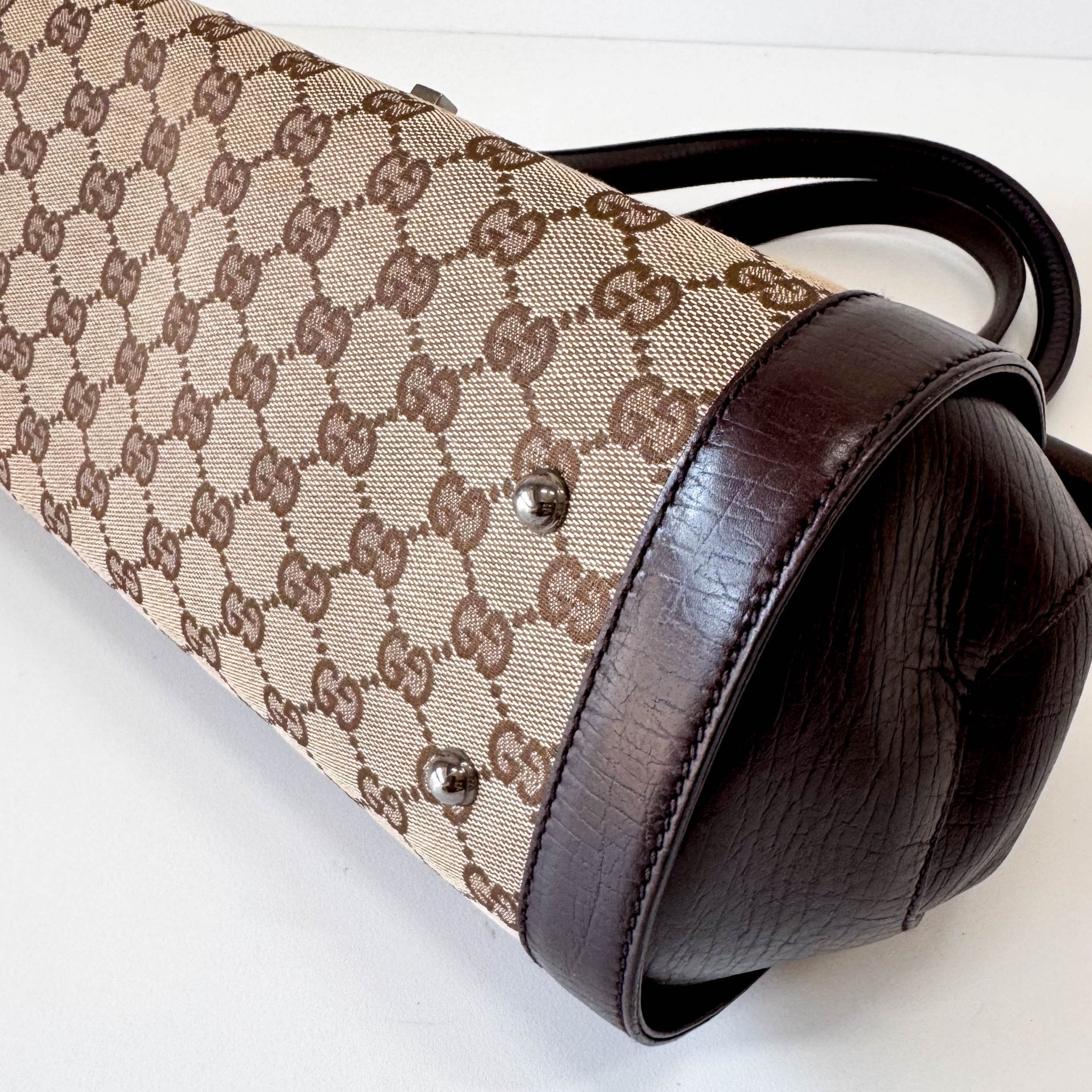 GUCCI GG Canvas Leather Shoulder Bag, in , Sold by HIVE PRELOVED - Shoulder Bags, ,