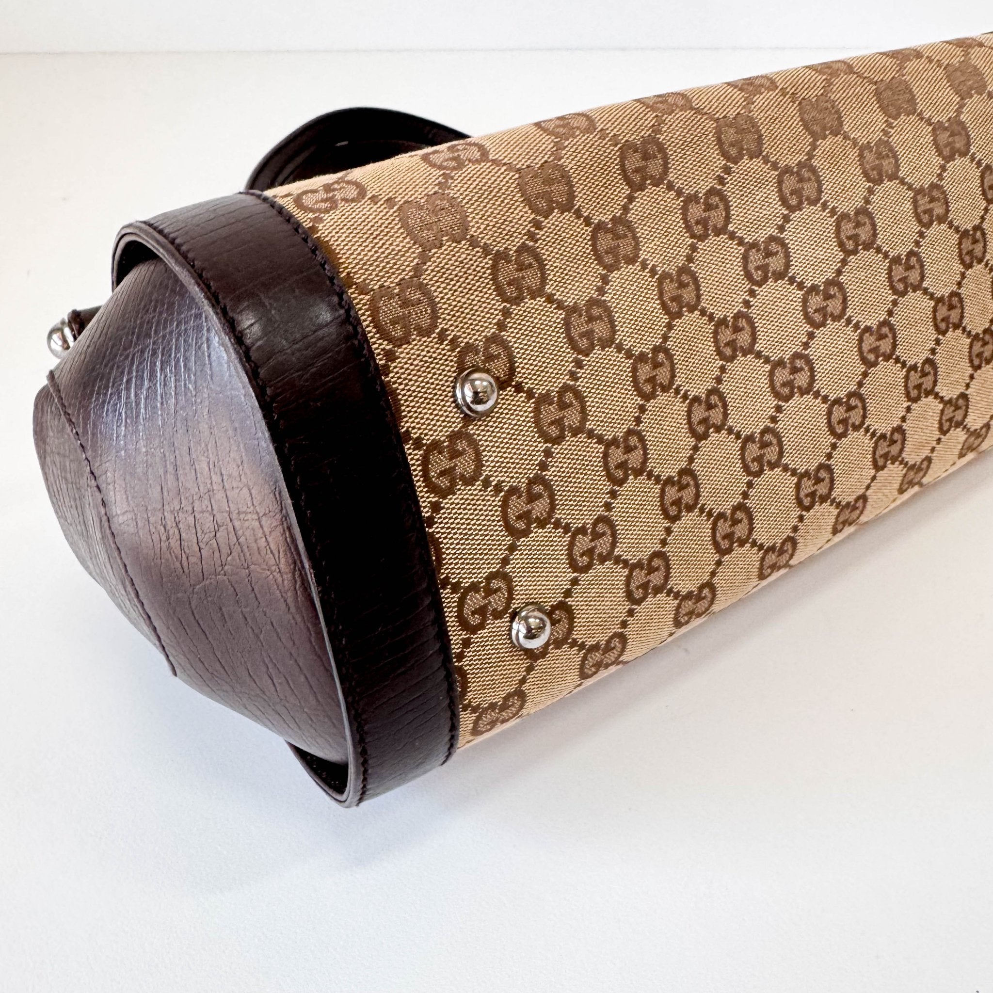 GUCCI GG Canvas Leather Shoulder Bag, in , Sold by HIVE PRELOVED - Shoulder Bags, ,