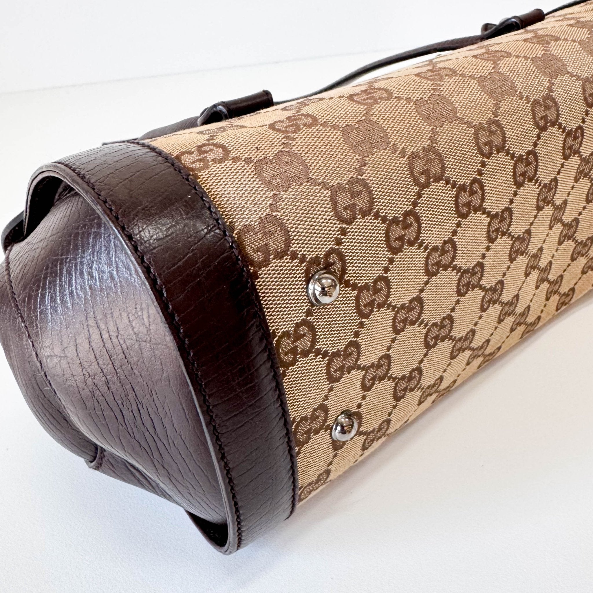 GUCCI GG Canvas Leather Shoulder Bag, in , Sold by HIVE PRELOVED - Shoulder Bags, ,