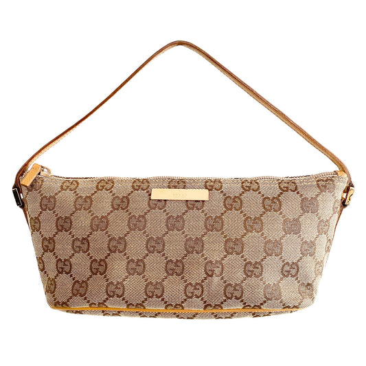 GUCCI GG Canvas Mini Pochette Pouch Bag, in , Sold by HIVE PRELOVED - Handle Bags, Mini bags,