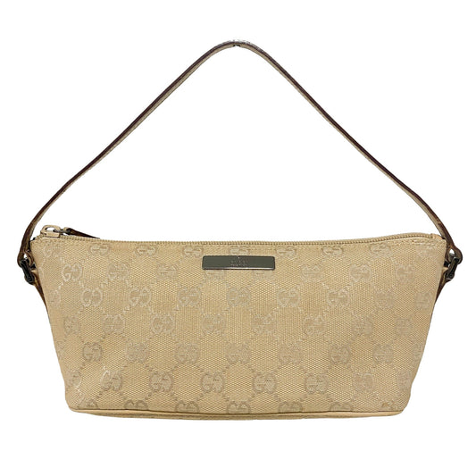 GUCCI GG Canvas Mini Pochette Pouch Shoulder Bag Beige, in , Sold by HIVE PRELOVED - Mini bags, Shoulder Bags,