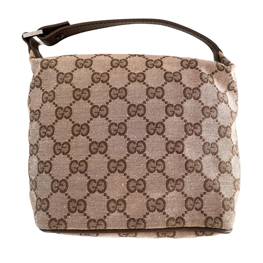 GUCCI GG Canvas Pink - brown Square Pochette Pouch Bag, in , Sold by HIVE PRELOVED - Handle Bags, ,