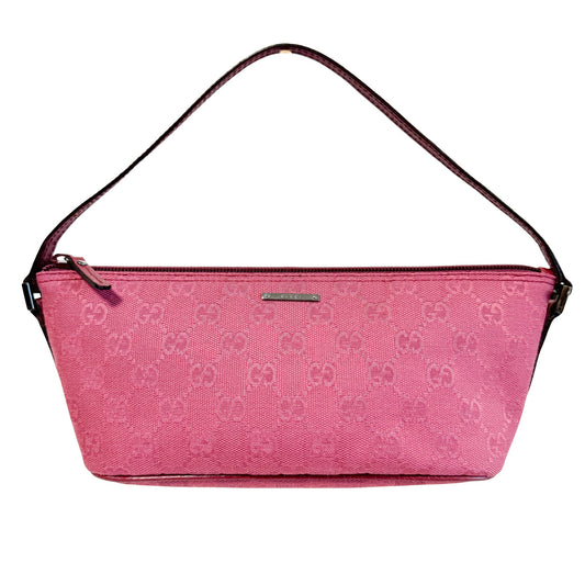 GUCCI GG Canvas Pochette Pouch Bag Pink, in , Sold by HIVE PRELOVED - Shoulder Bags, ,