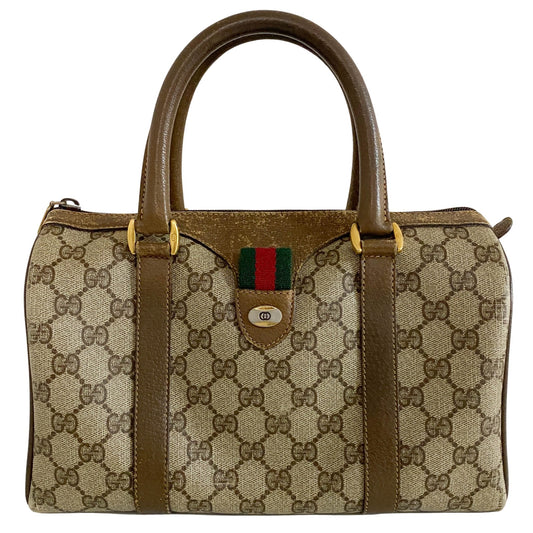 GUCCI GG Canvas Sherry Line Boston Bag, in , Sold by HIVE PRELOVED - Handle Bags, ,