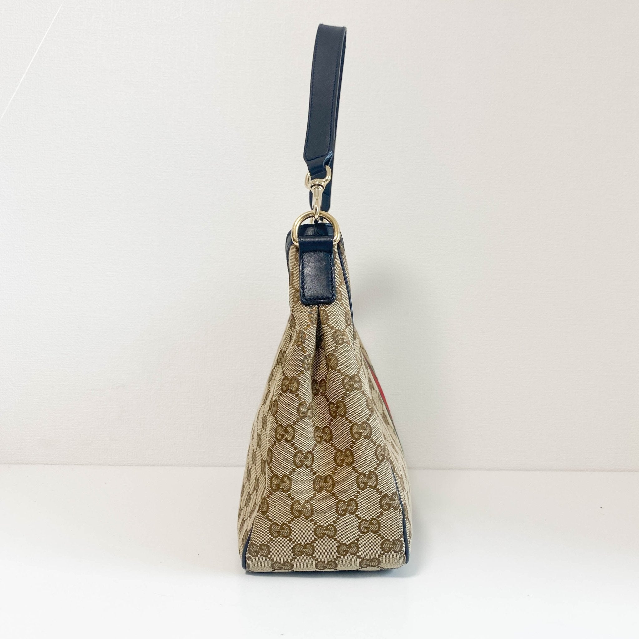 GUCCI GG Canvas Sherry Line Hobo Shoulder Bag, in , Sold by HIVE PRELOVED - Shoulder Bags, ,