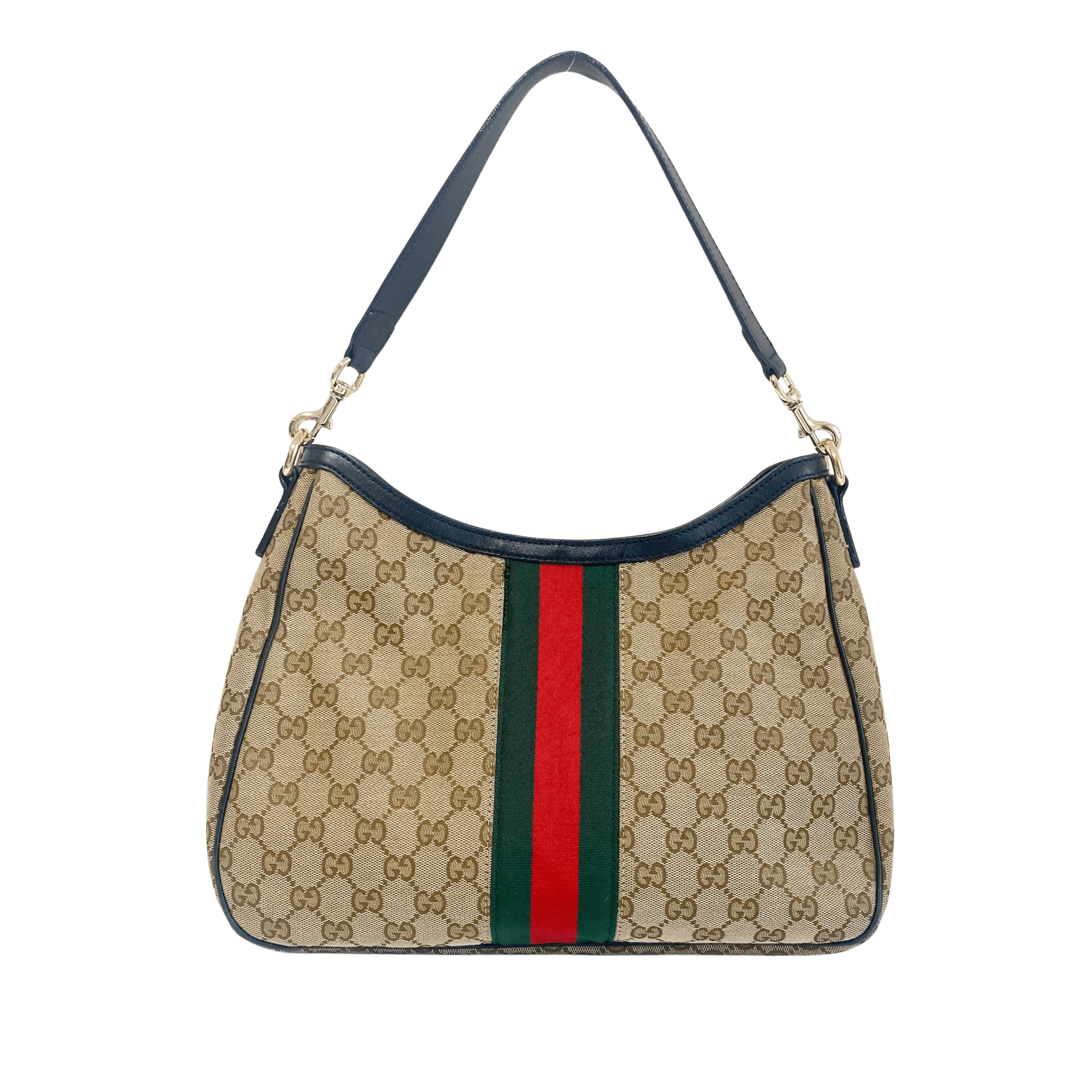 GUCCI GG Canvas Sherry Line Hobo Shoulder Bag, in , Sold by HIVE PRELOVED - Shoulder Bags, ,