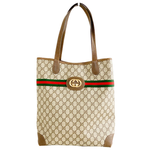 GUCCI GG Canvas Sherry Line Tote Bag, in , Sold by HIVE PRELOVED - Shoulder Bags, ,