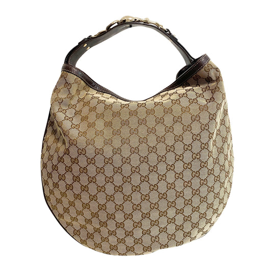 GUCCI GG Canvas Wave Hobo Large Shoulder Bag, in , Sold by HIVE PRELOVED - Shoulder Bags, ,
