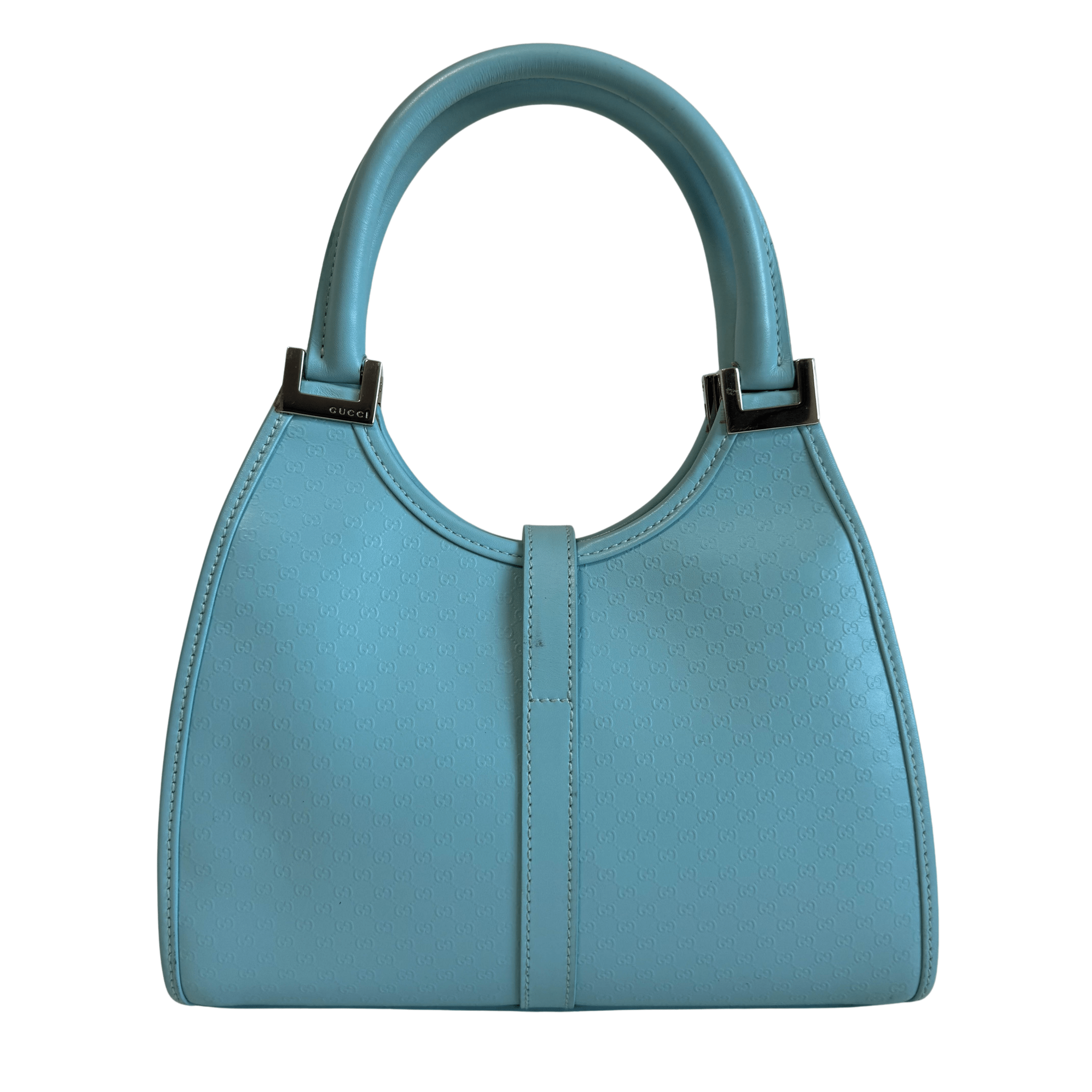 GUCCI GG Leather Light Blue Mini Jackie Handbag, in , Sold by HIVE PRELOVED - Handle Bags, Mini bags,