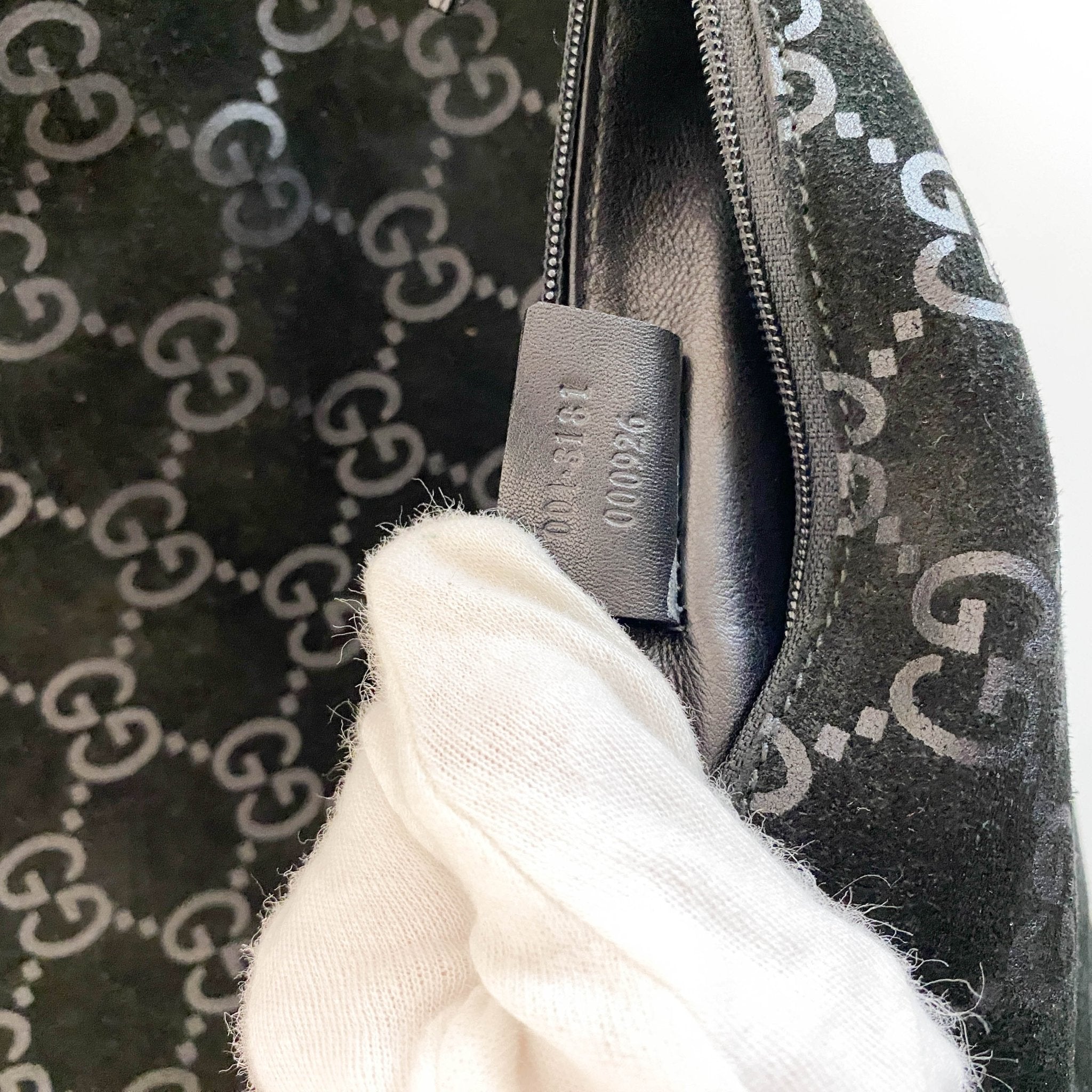 GUCCI GG Suede black Shoulder Bag, in , Sold by HIVE PRELOVED - Shoulder Bags, Totes,