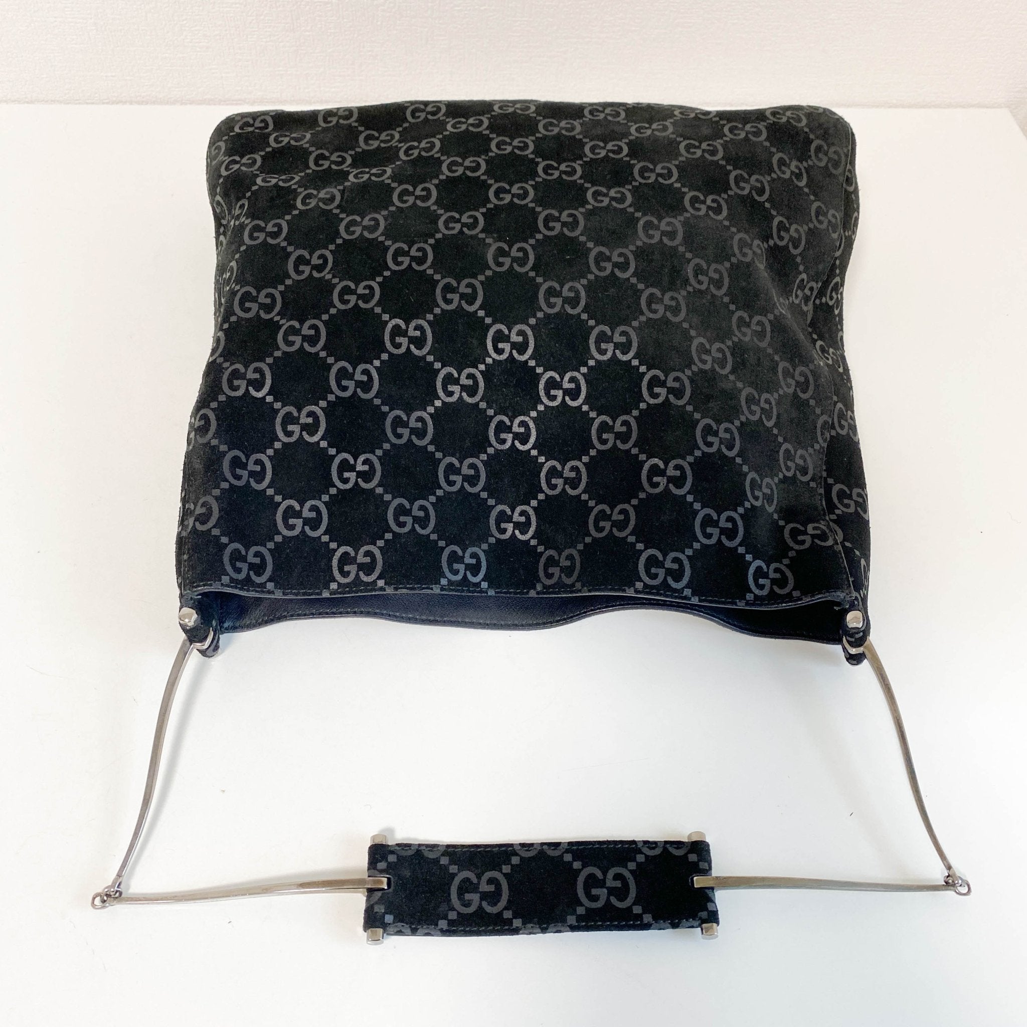 GUCCI GG Suede black Shoulder Bag, in , Sold by HIVE PRELOVED - Shoulder Bags, Totes,
