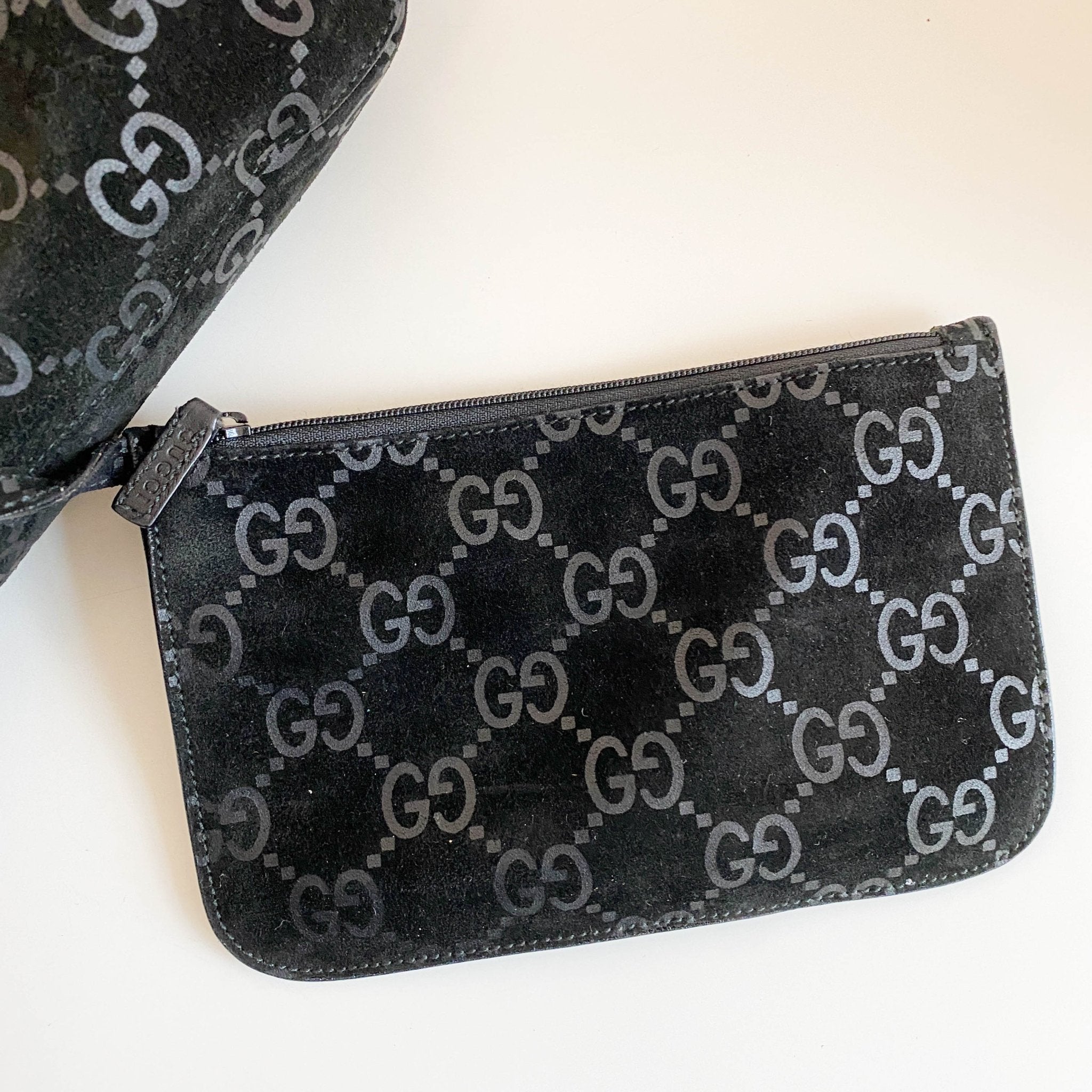 GUCCI GG Suede black Shoulder Bag, in , Sold by HIVE PRELOVED - Shoulder Bags, Totes,