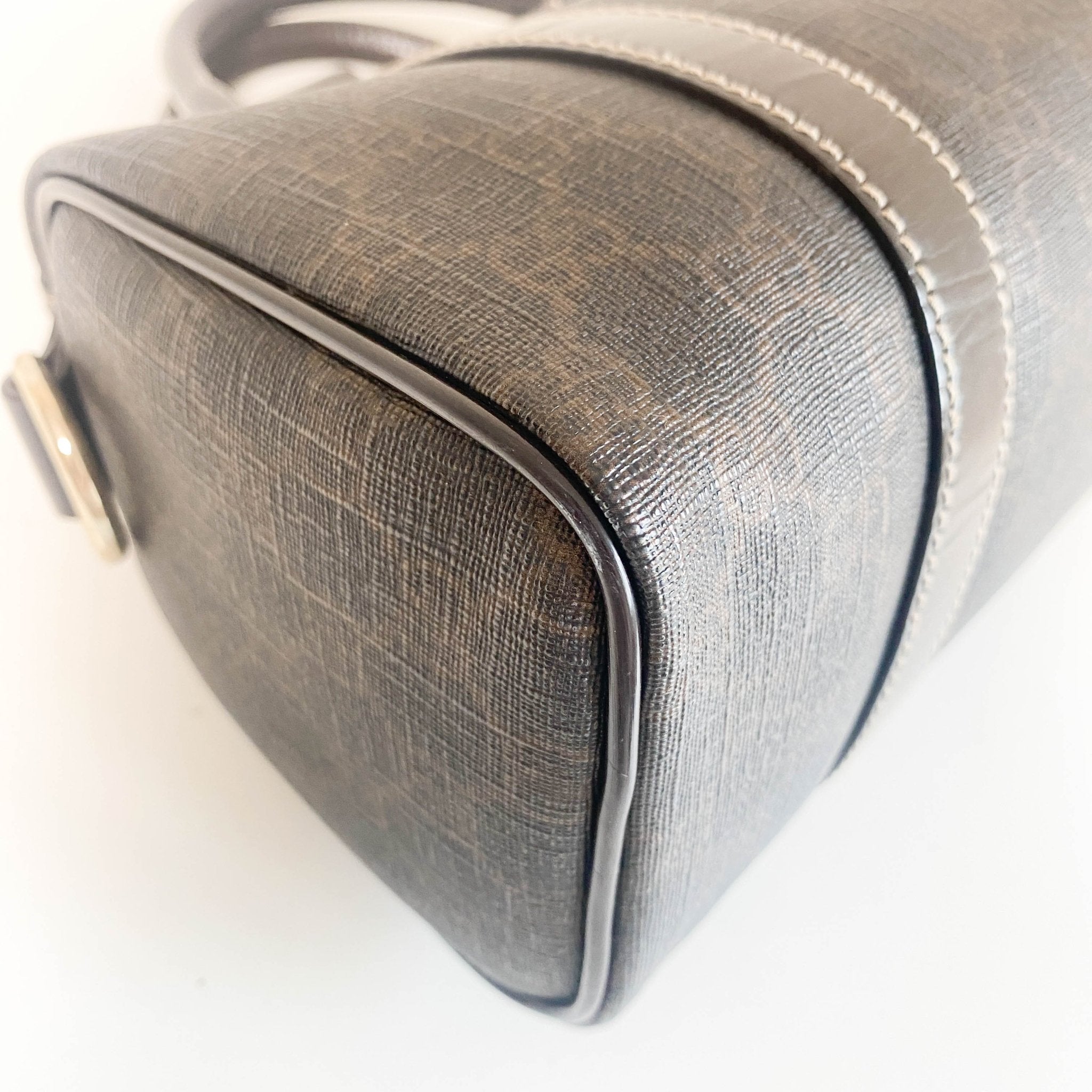 GUCCI GG Supreme Brown Coated Canvas Mini Boston Bag, in , Sold by HIVE PRELOVED - Handle Bags, ,