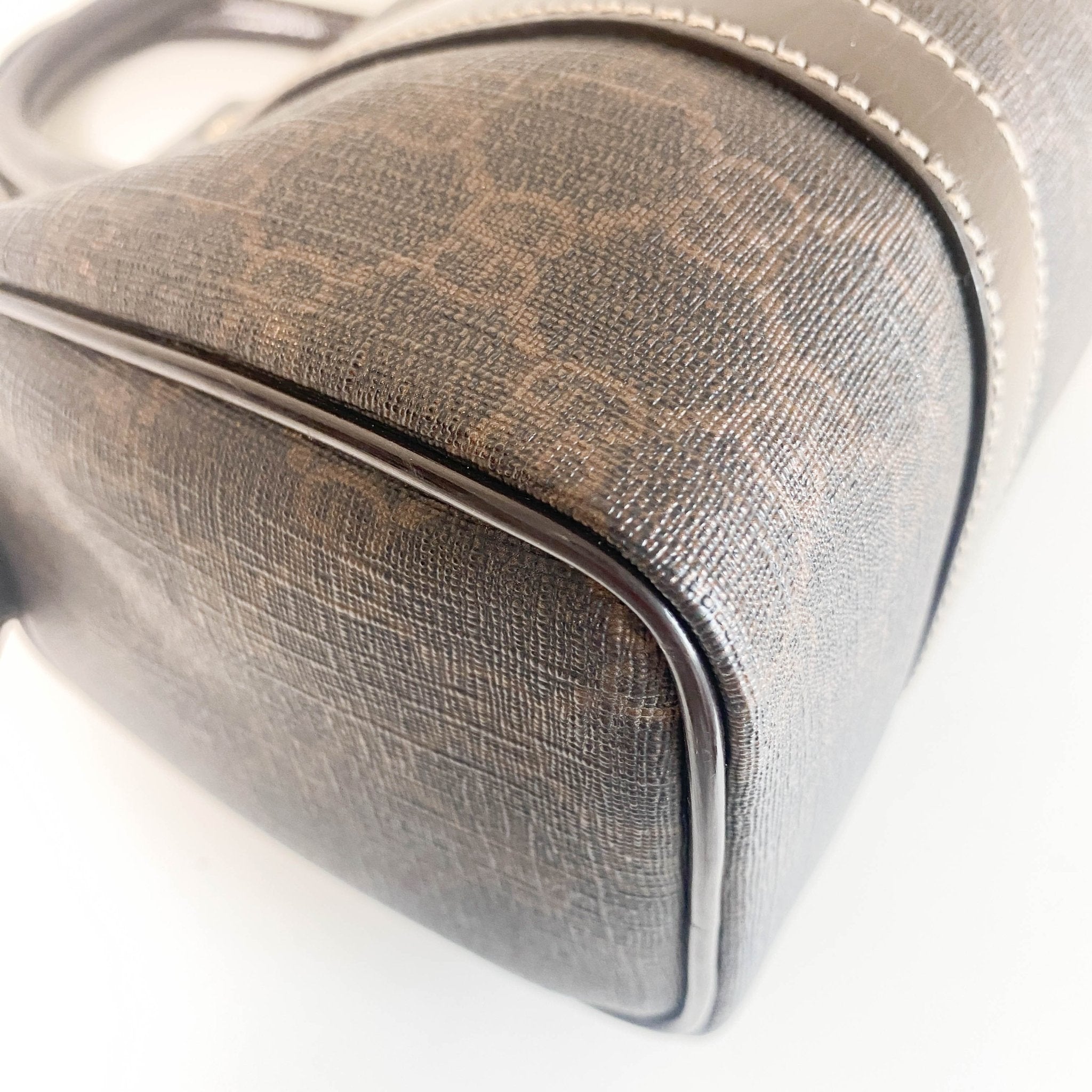 GUCCI GG Supreme Brown Coated Canvas Mini Boston Bag, in , Sold by HIVE PRELOVED - Handle Bags, ,