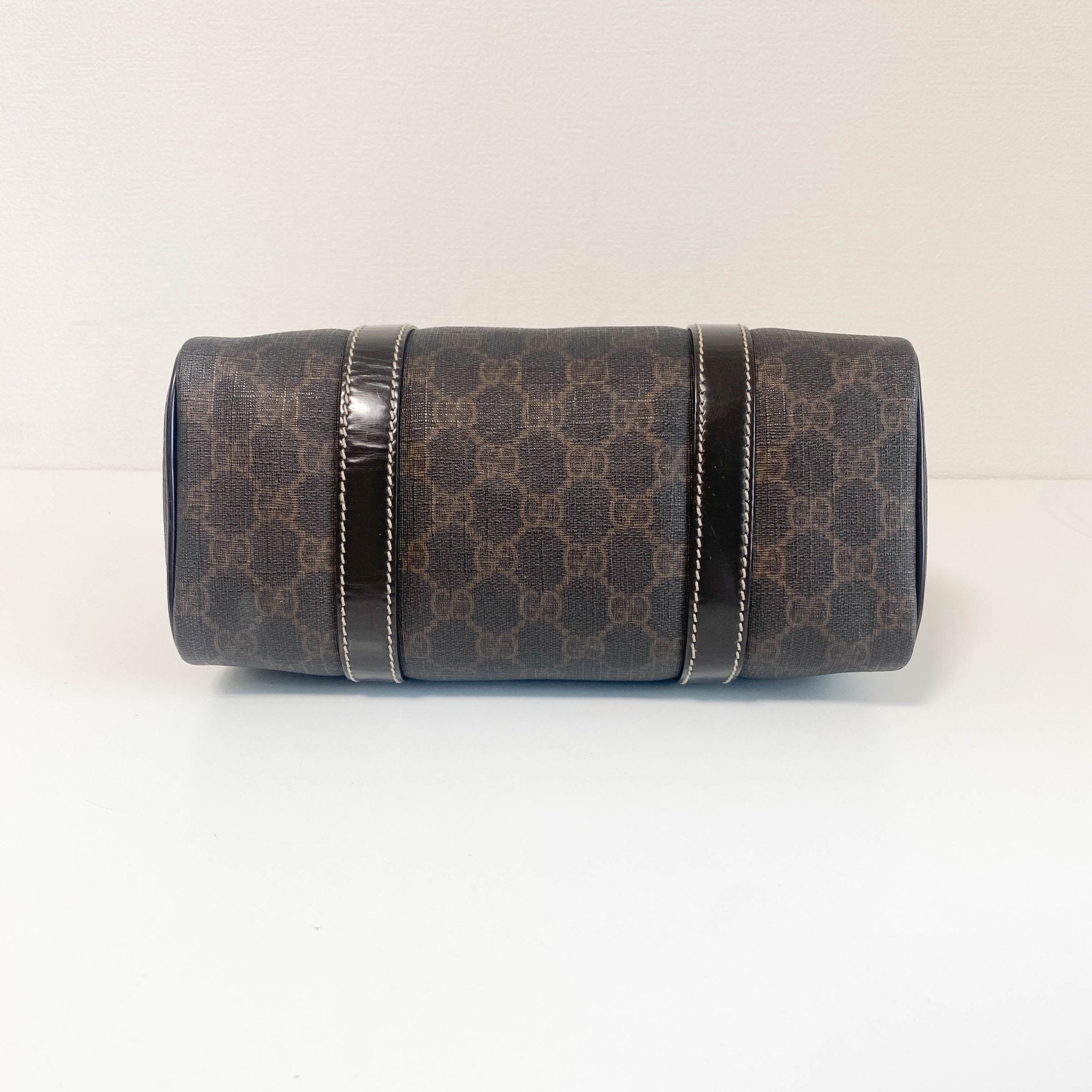 GUCCI GG Supreme Brown Coated Canvas Mini Boston Bag, in , Sold by HIVE PRELOVED - Handle Bags, ,