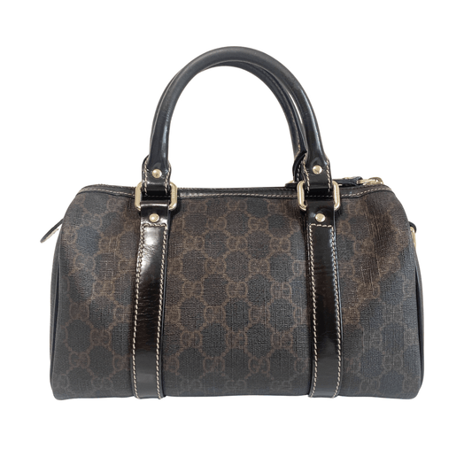 GUCCI GG Supreme Brown Coated Canvas Mini Boston Bag, in , Sold by HIVE PRELOVED - Handle Bags, ,