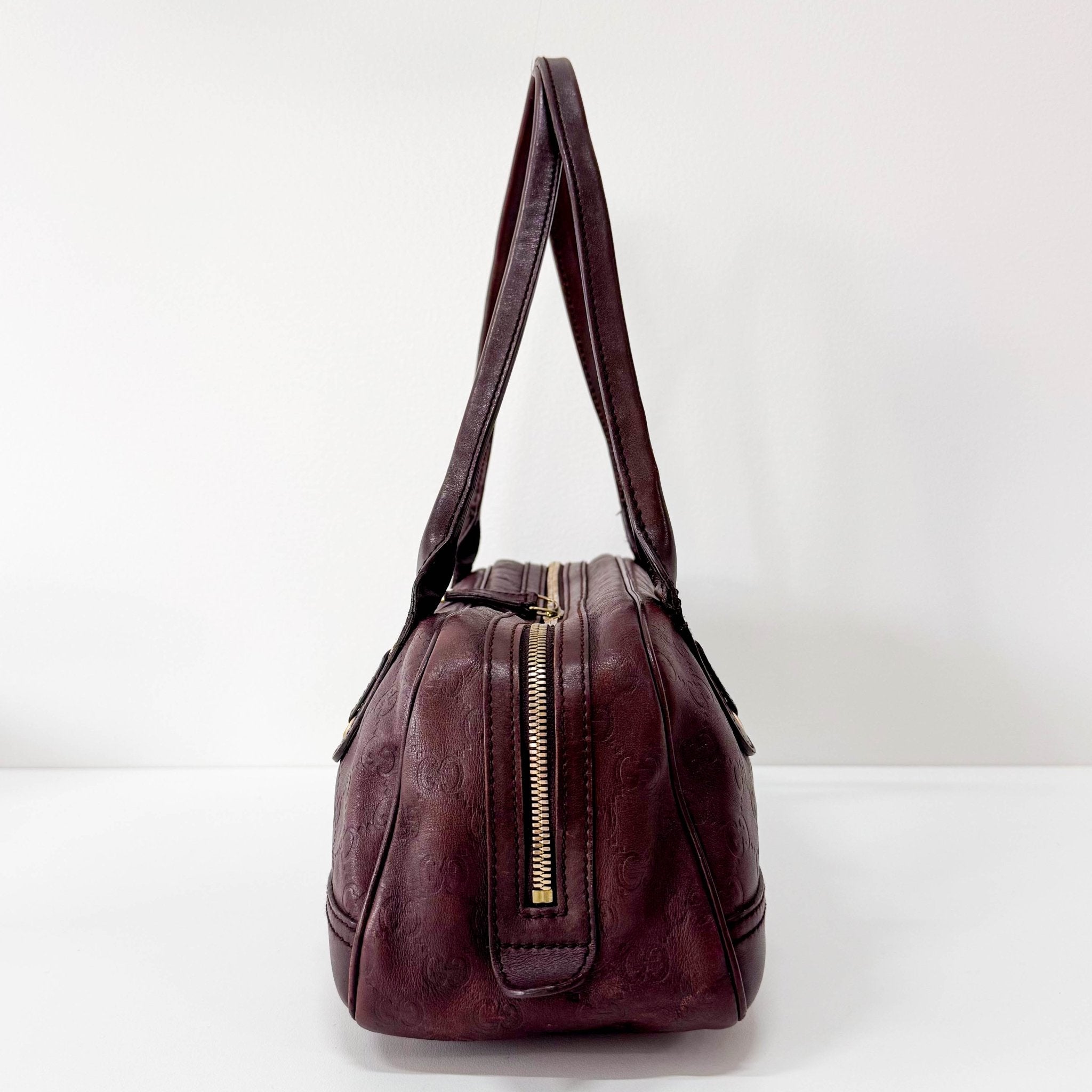 GUCCI Guccisima Brown Leather Shoulder Bag, in , Sold by HIVE PRELOVED - Shoulder Bags, ,