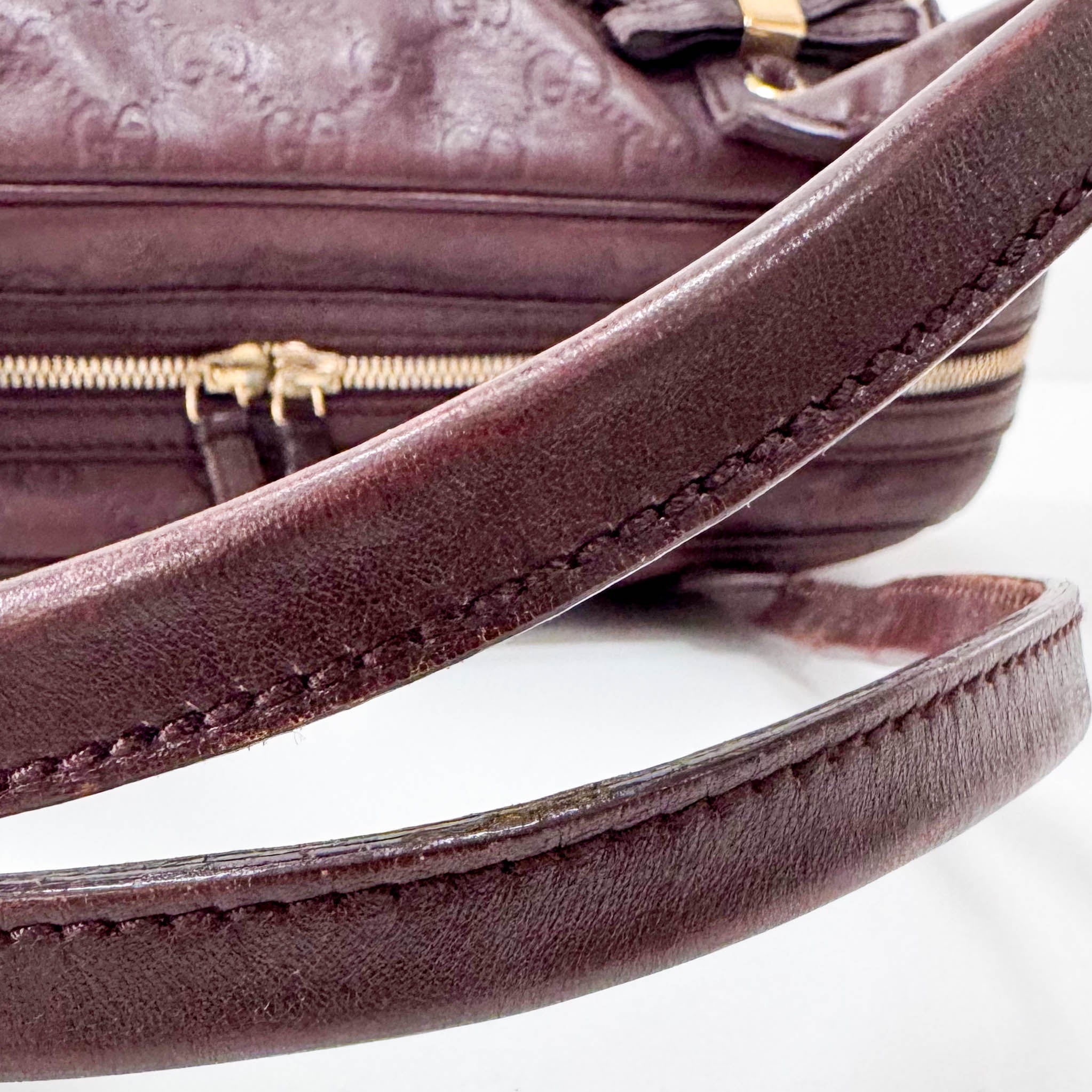 GUCCI Guccisima Brown Leather Shoulder Bag, in , Sold by HIVE PRELOVED - Shoulder Bags, ,