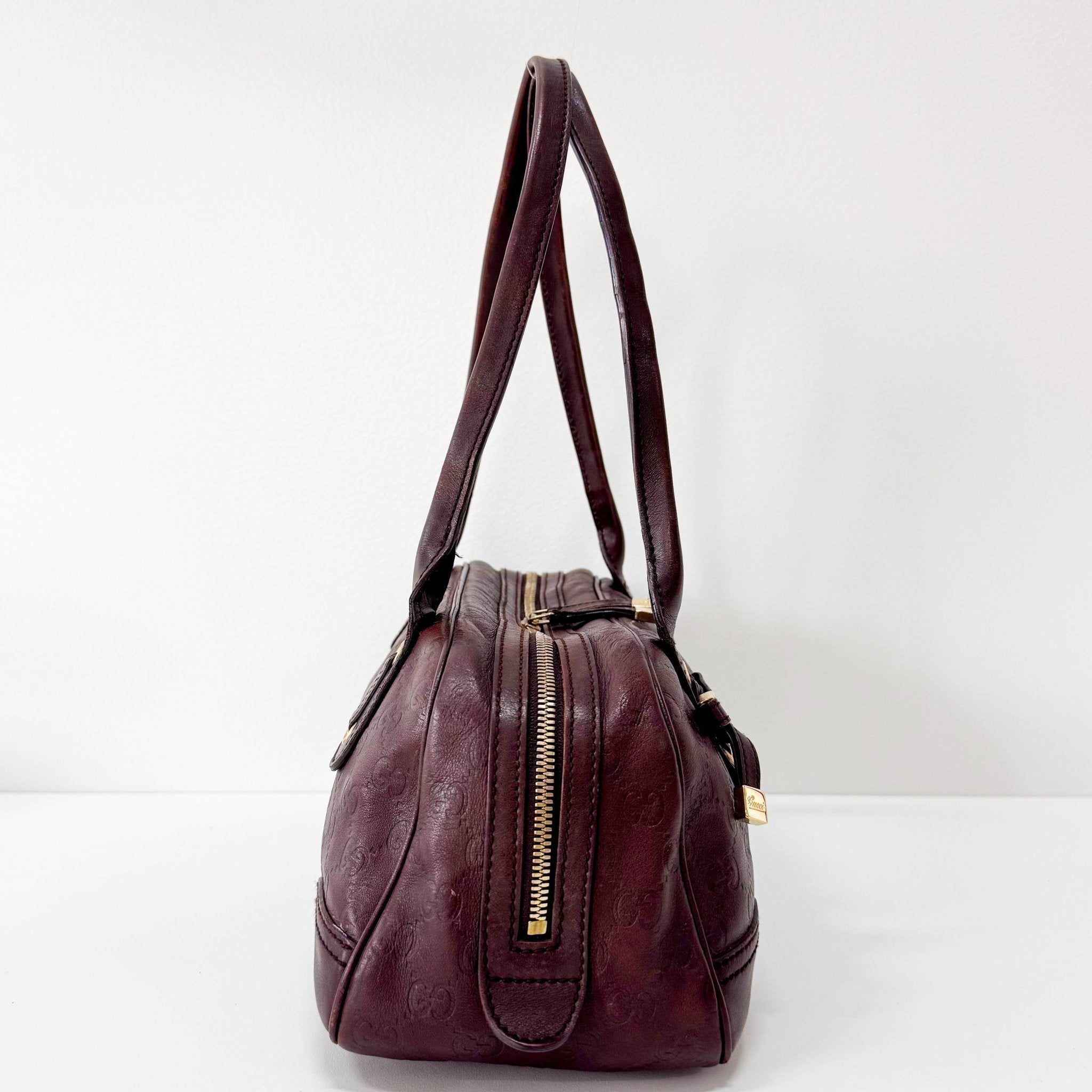 GUCCI Guccisima Brown Leather Shoulder Bag, in , Sold by HIVE PRELOVED - Shoulder Bags, ,