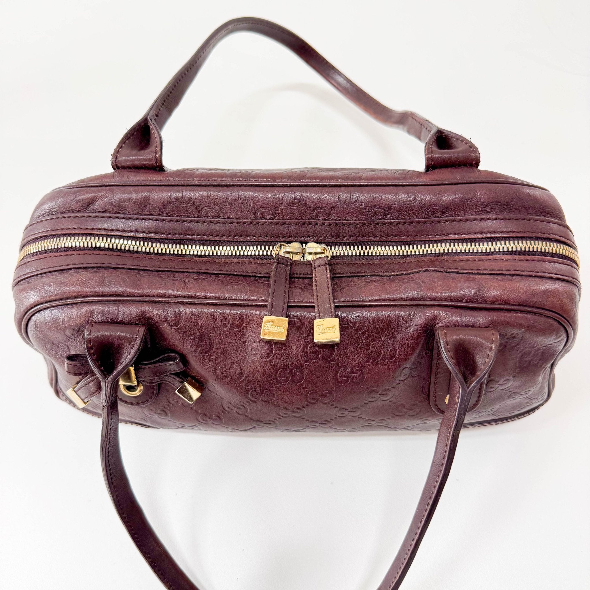 GUCCI Guccisima Brown Leather Shoulder Bag, in , Sold by HIVE PRELOVED - Shoulder Bags, ,