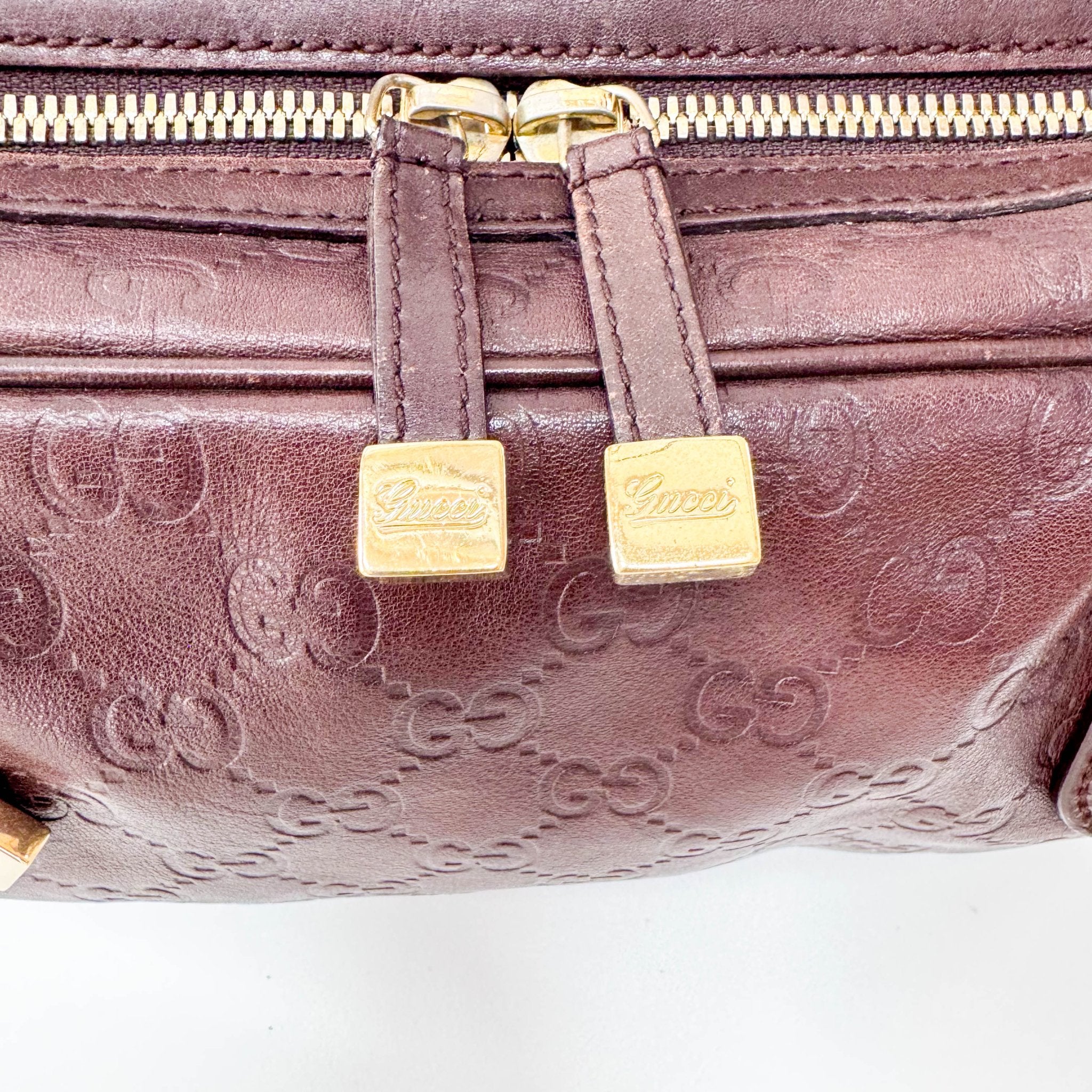 GUCCI Guccisima Brown Leather Shoulder Bag, in , Sold by HIVE PRELOVED - Shoulder Bags, ,