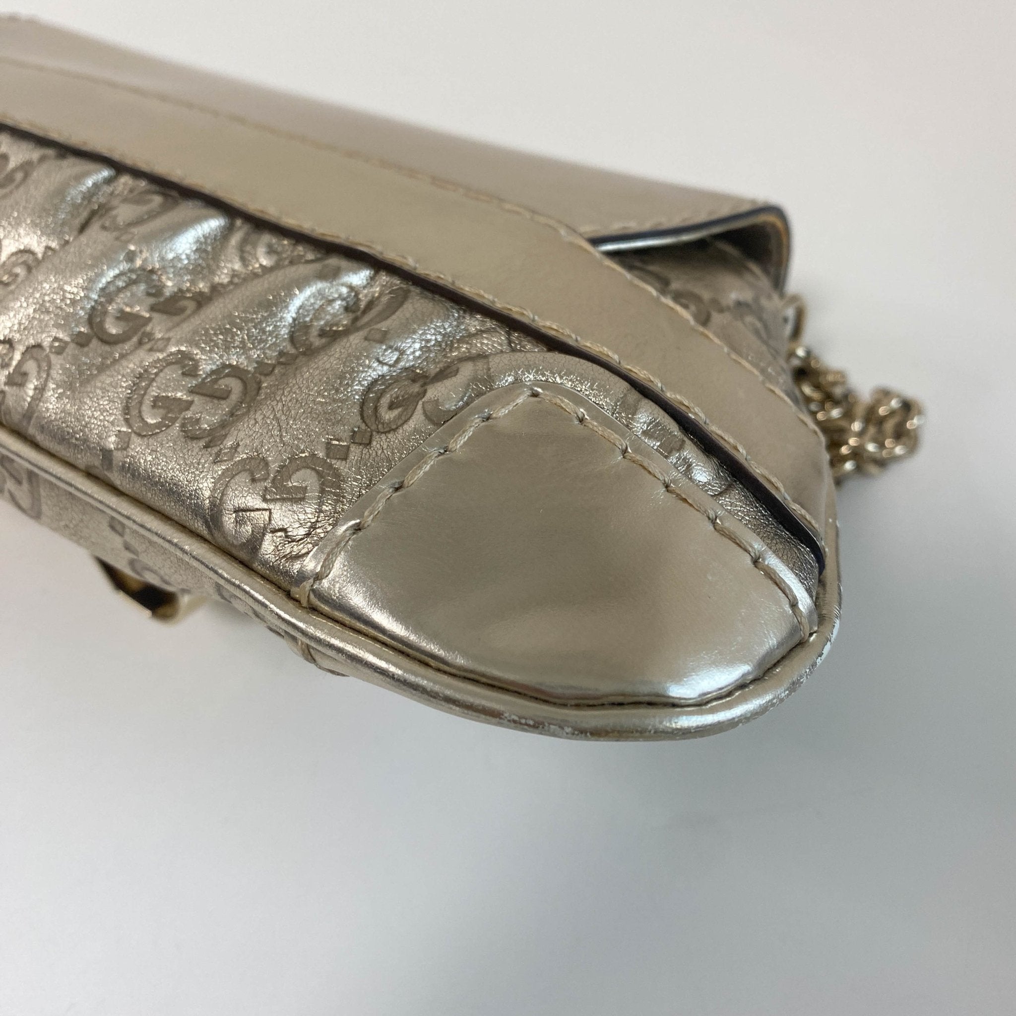 GUCCI Guccisima Gold Leather Chain Shoulder Bag, in , Sold by HIVE PRELOVED - Shoulder Bags, ,