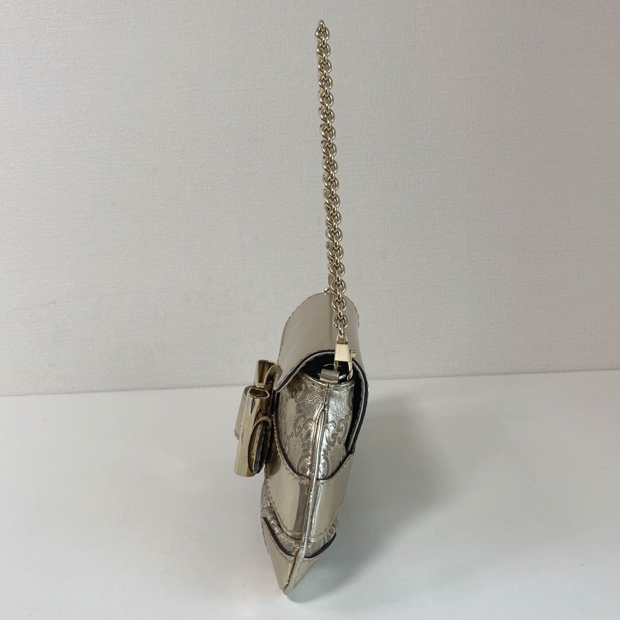 GUCCI Guccisima Gold Leather Chain Shoulder Bag, in , Sold by HIVE PRELOVED - Shoulder Bags, ,