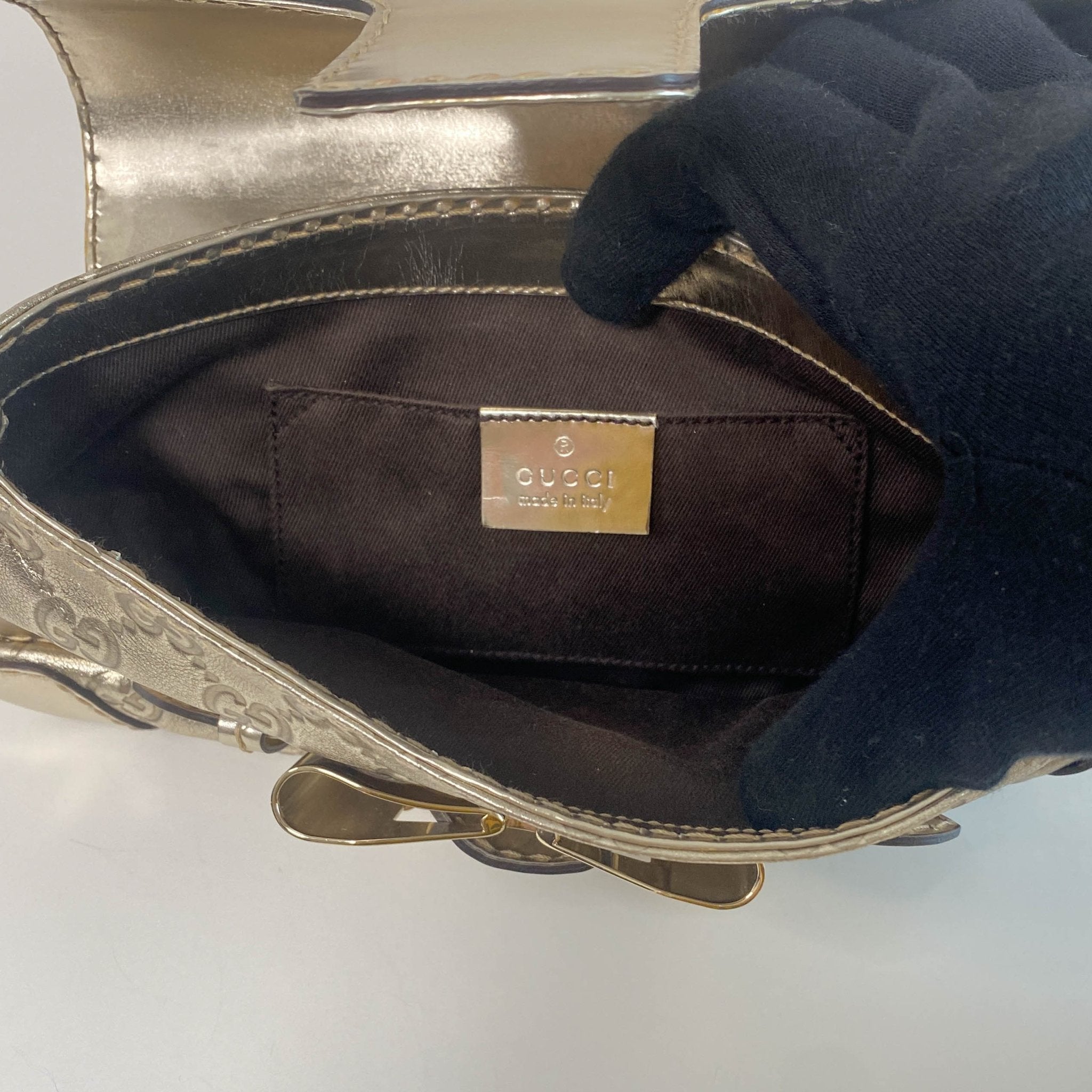 GUCCI Guccisima Gold Leather Chain Shoulder Bag, in , Sold by HIVE PRELOVED - Shoulder Bags, ,