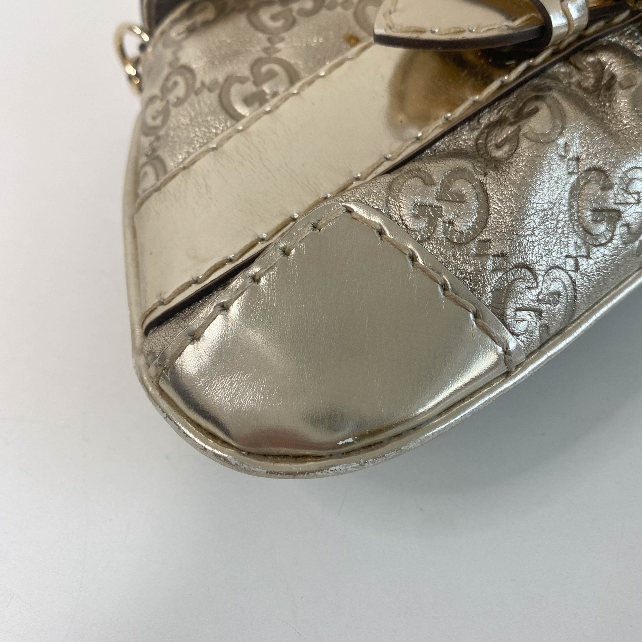 GUCCI Guccisima Gold Leather Chain Shoulder Bag, in , Sold by HIVE PRELOVED - Shoulder Bags, ,