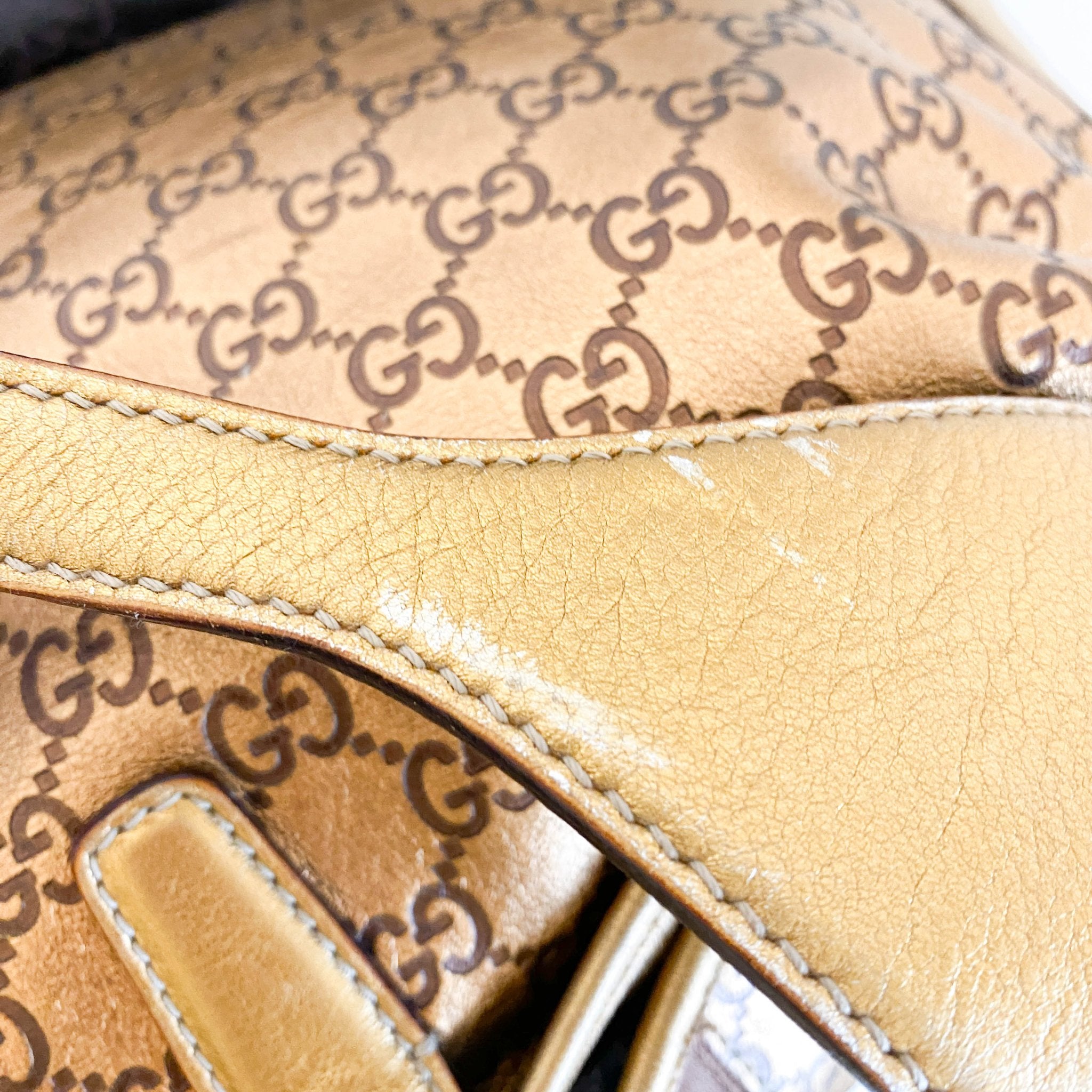 GUCCI Guccissima Gold Leather Jackie Shoulder Bag Gold Hardware, in , Sold by HIVE PRELOVED - Shoulder Bags, ,