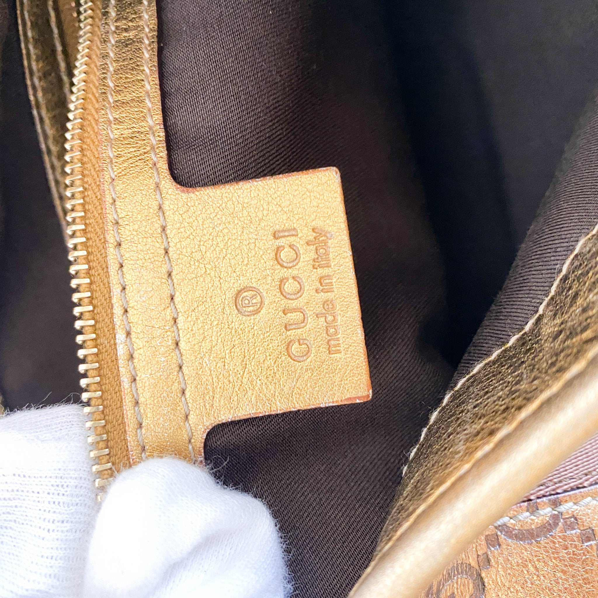 GUCCI Guccissima Gold Leather Jackie Shoulder Bag Gold Hardware, in , Sold by HIVE PRELOVED - Shoulder Bags, ,