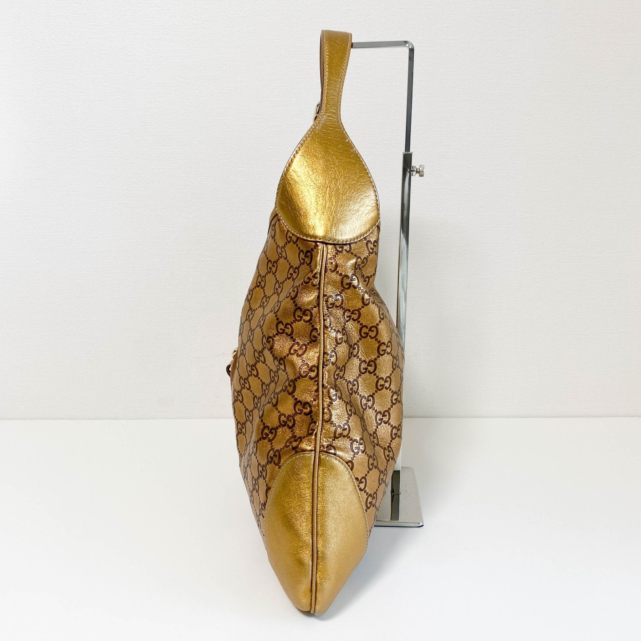 GUCCI Guccissima Gold Leather Jackie Shoulder Bag Gold Hardware, in , Sold by HIVE PRELOVED - Shoulder Bags, ,